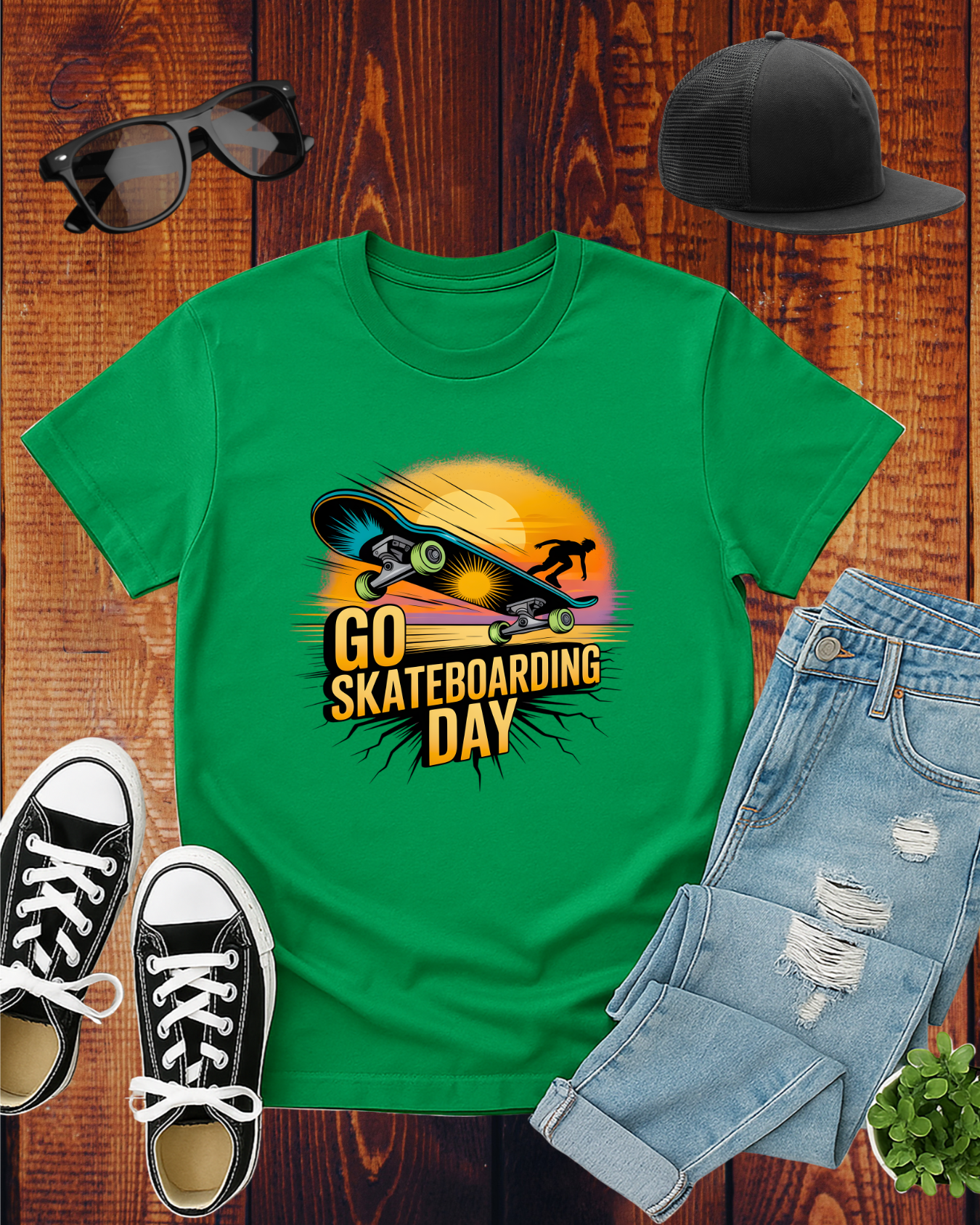 GO SKATEBOARDING DAY COMPETITOR T-Shirt