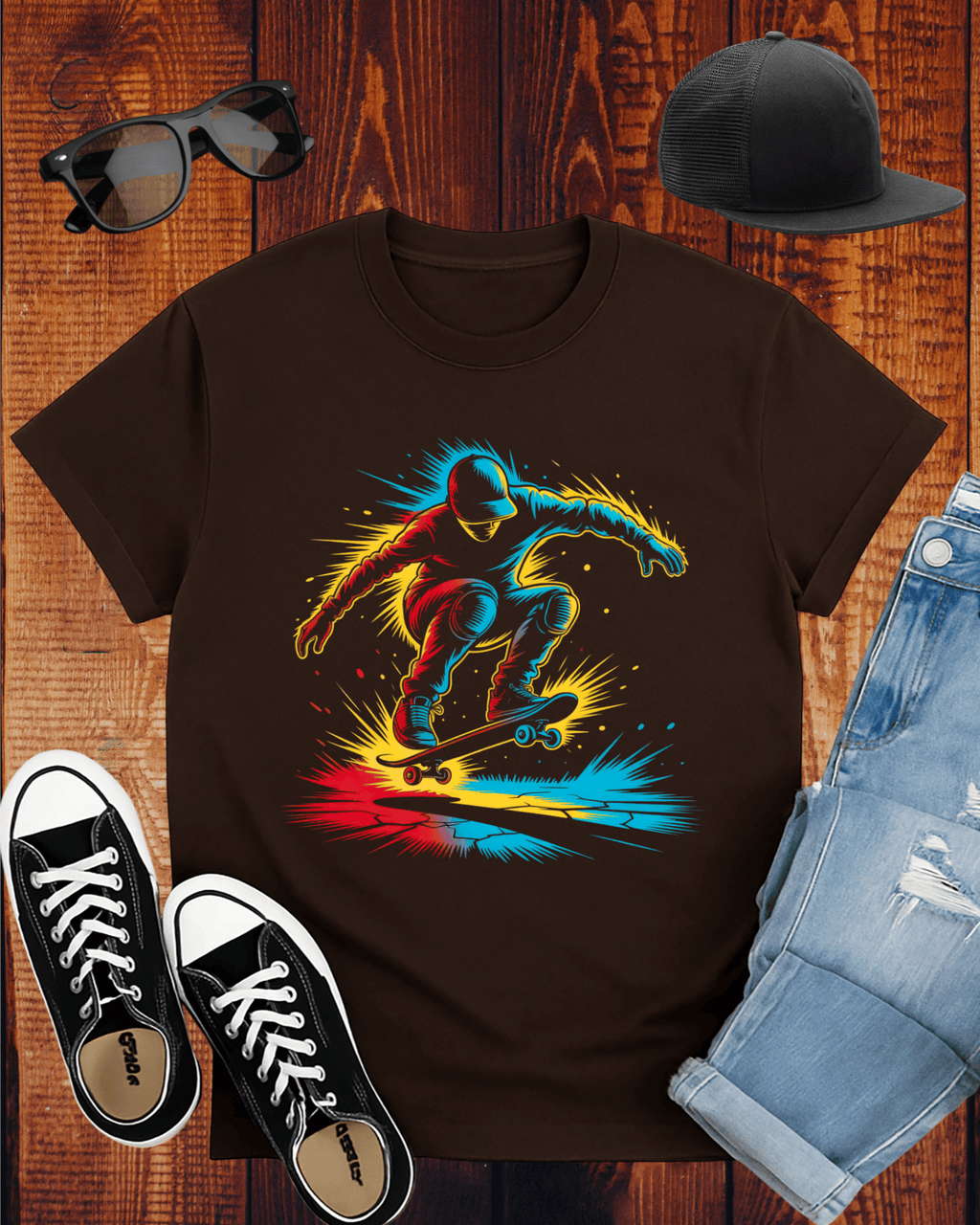 SKATEBOARDER SPLASH T-Shirt