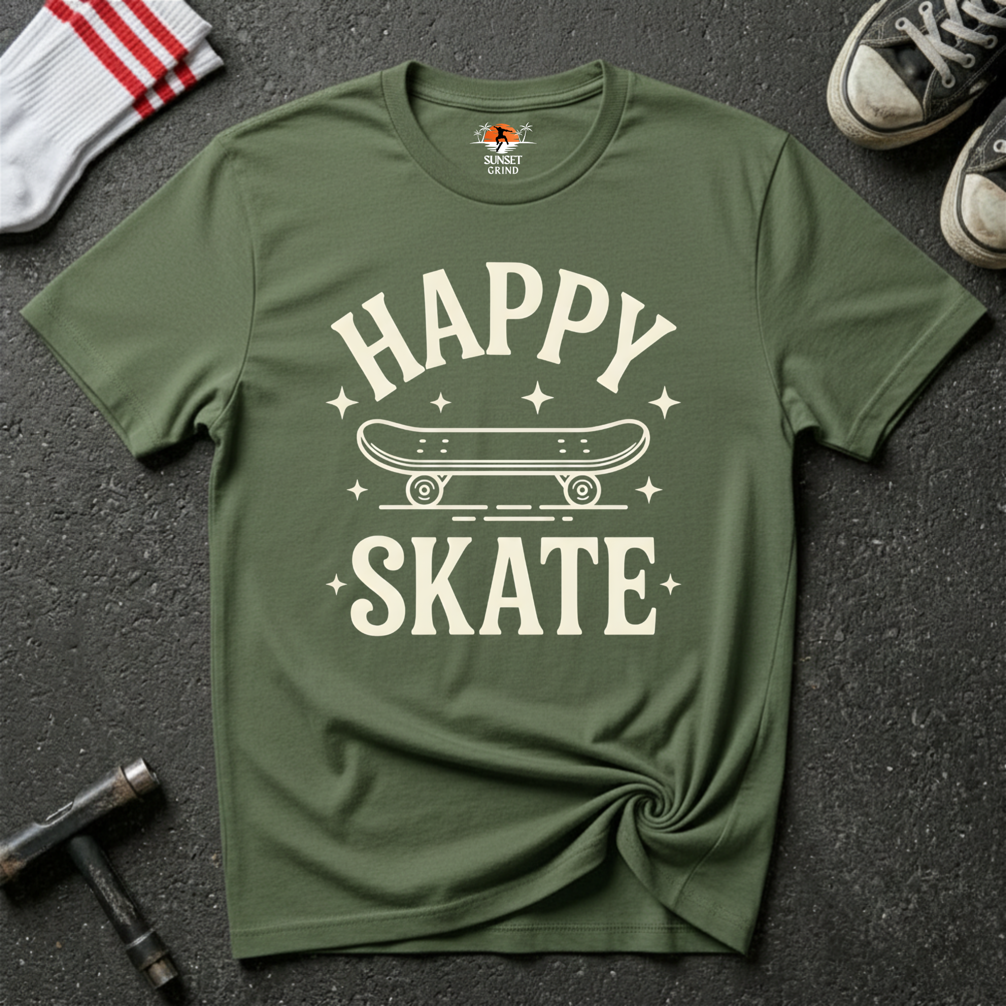 HAPPY SKATE-MINIMAL T-Shirt