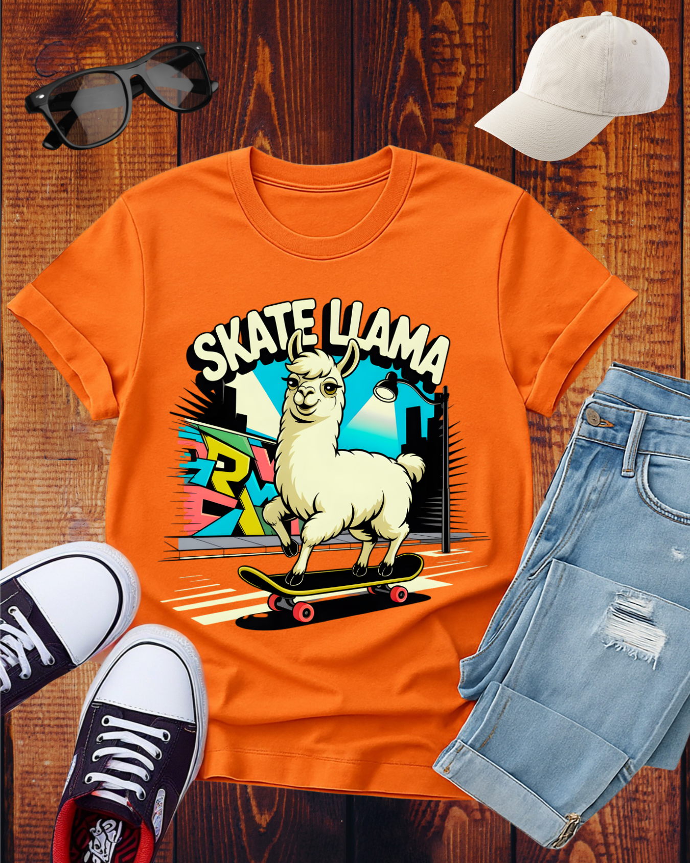 SKATE LLAMA T-Shirt