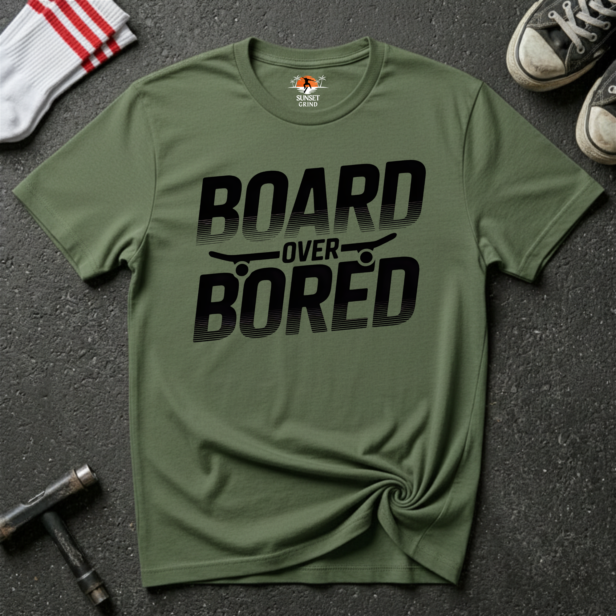 BOARD OVER BORED T-Shirt