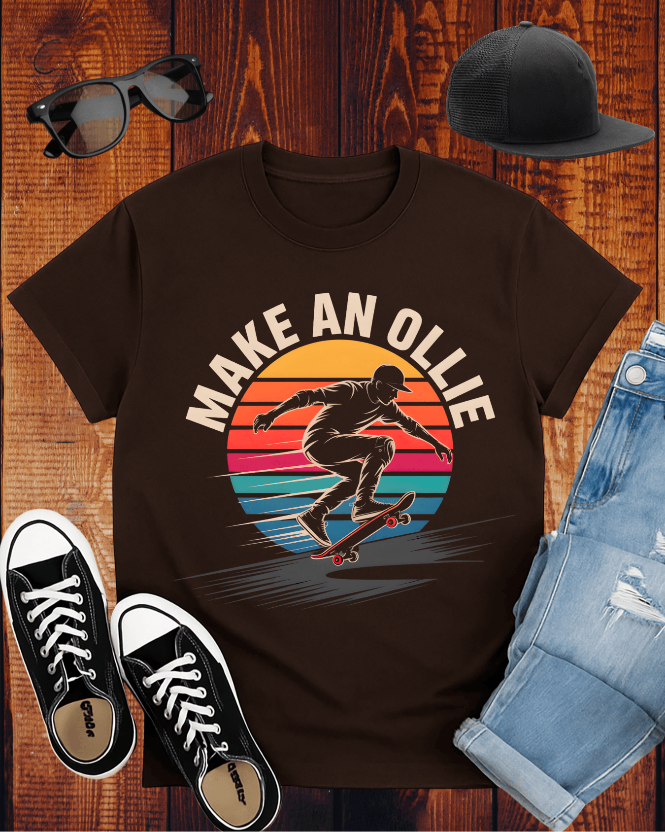 MAKE AN OLLIE SKATE PULSE T-Shirt
