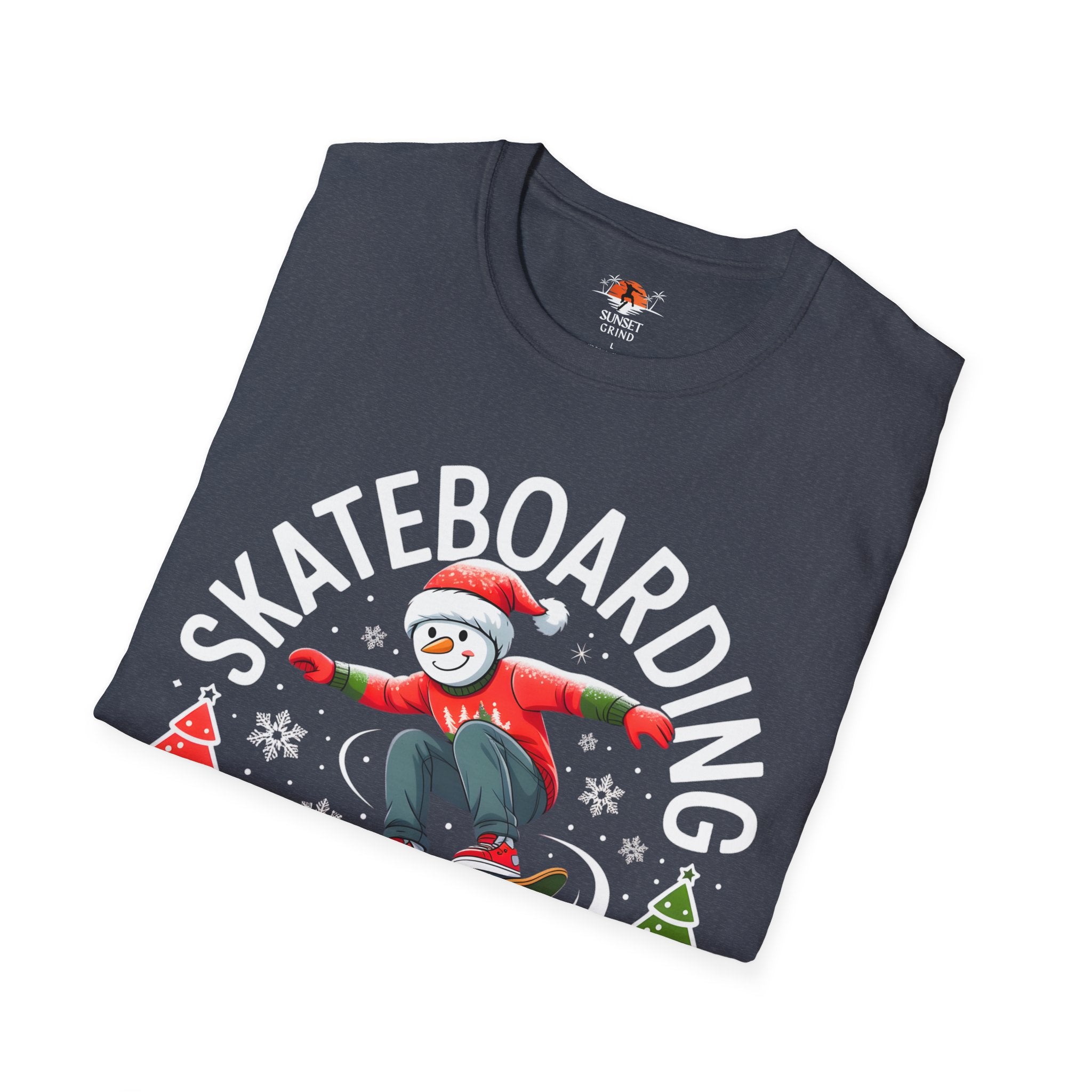 SKATEBOARDING SNOWMAN T-Shirt