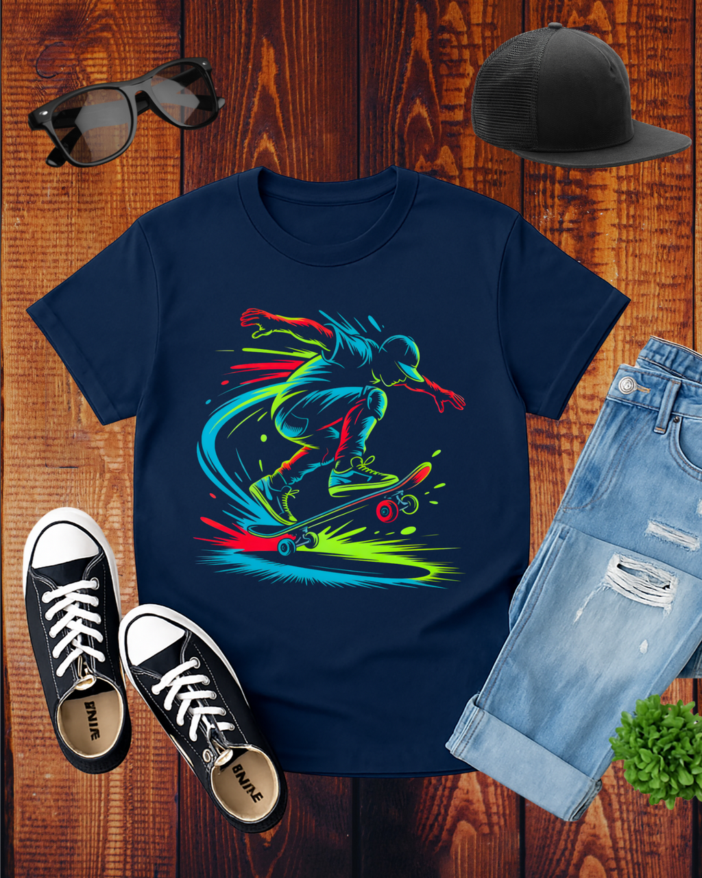 COLORFUL SKATER T-Shirt