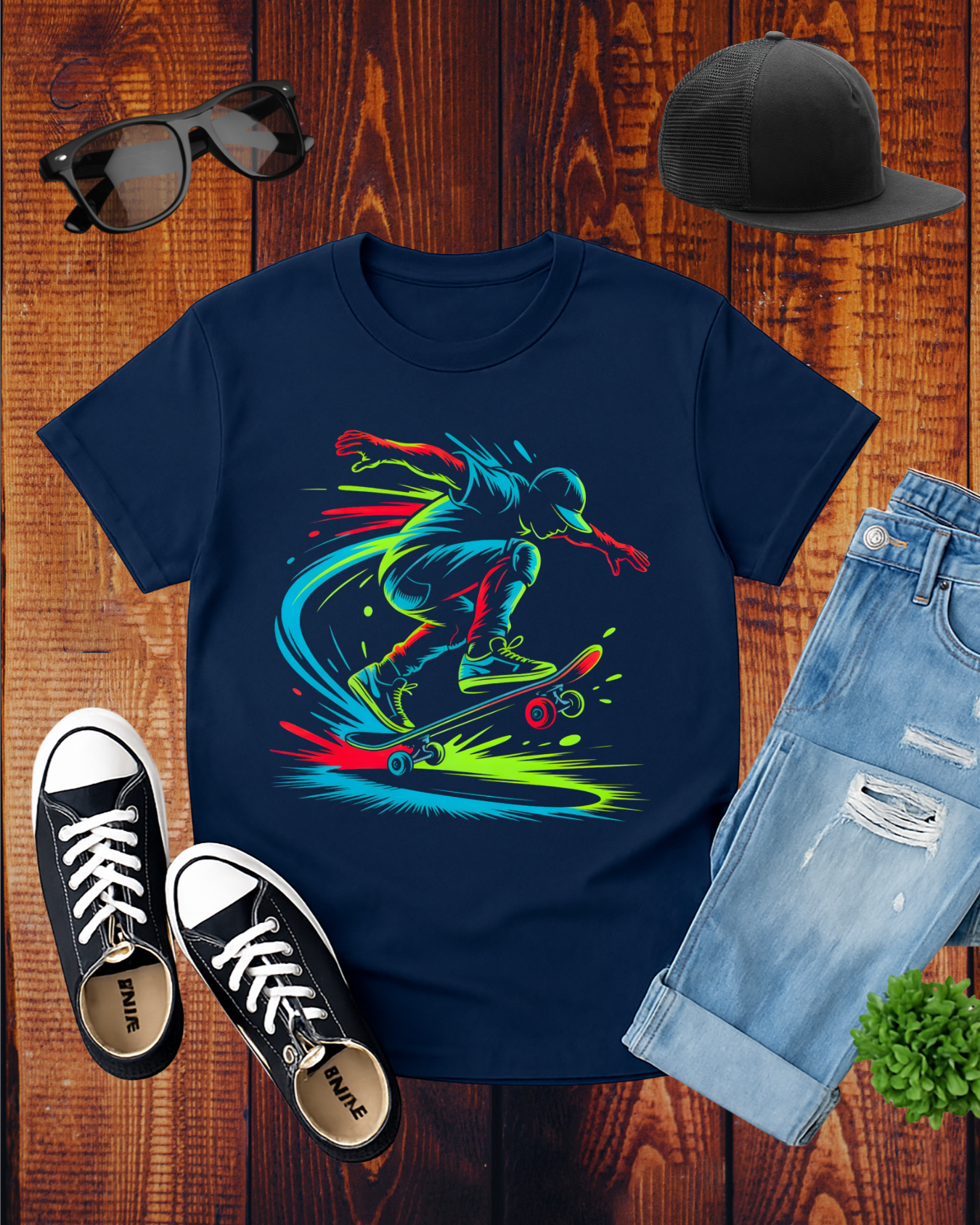 COLORFUL SKATER T-Shirt