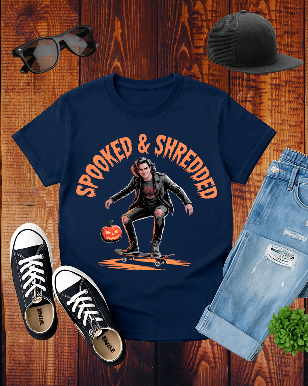SPOOKED & SHREDDED MEN 3 T-Shirt