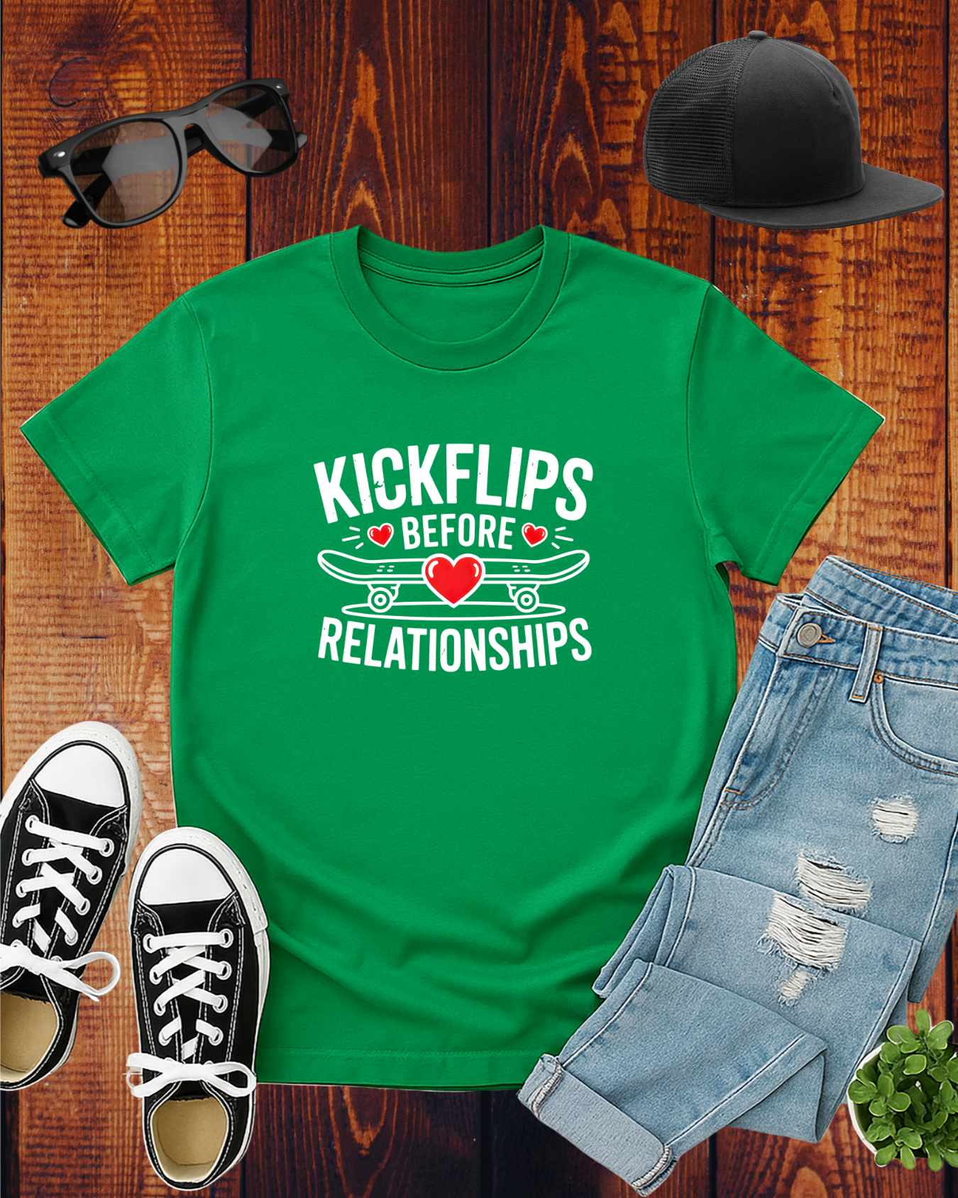 KICKFLIPS BEFORE RELATIONSHIPS T-Shirt