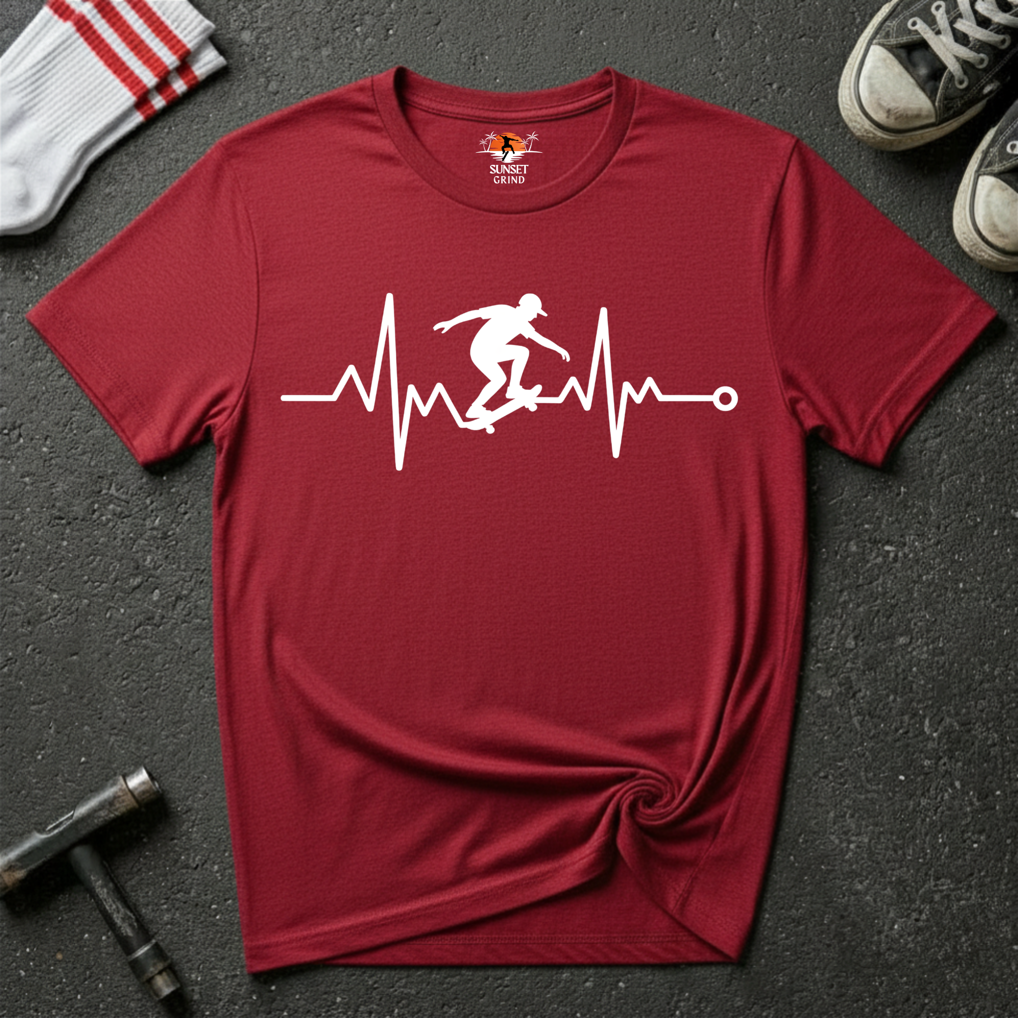 SKATER CARDIOGRAM T-Shirt