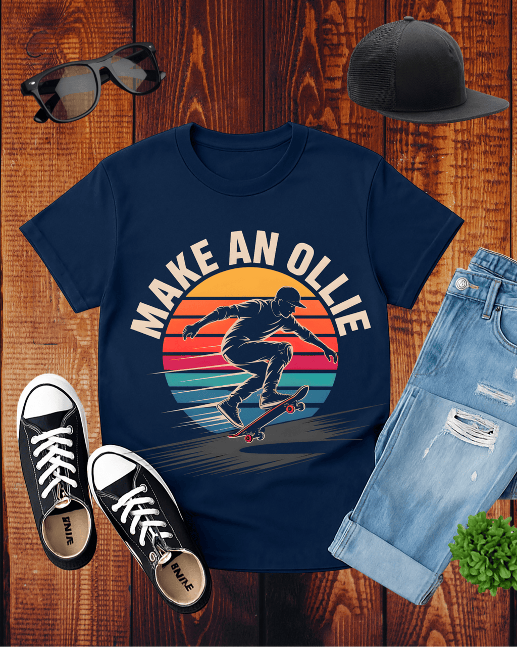 MAKE AN OLLIE SKATE PULSE T-Shirt
