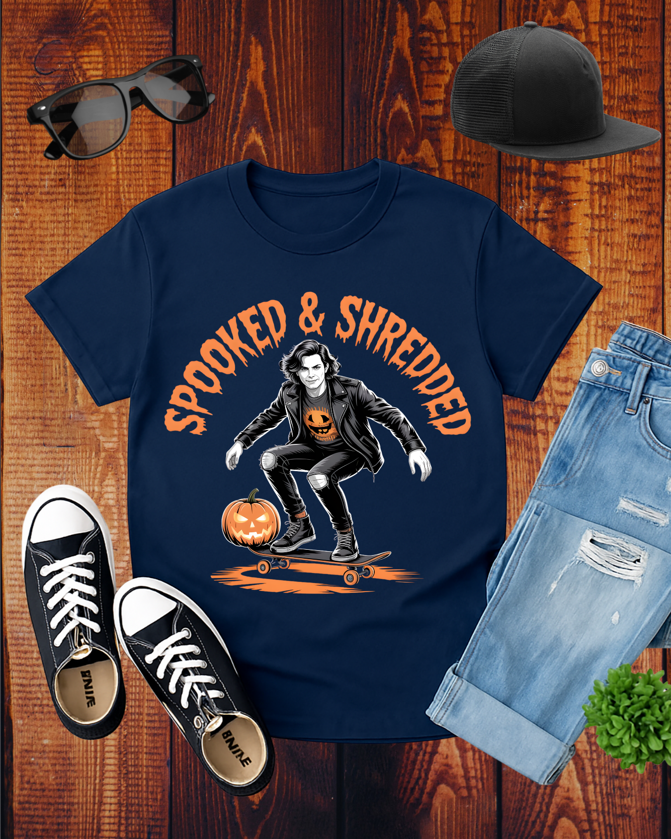 SPOOKED & SHREDDED MEN 2 T-Shirt