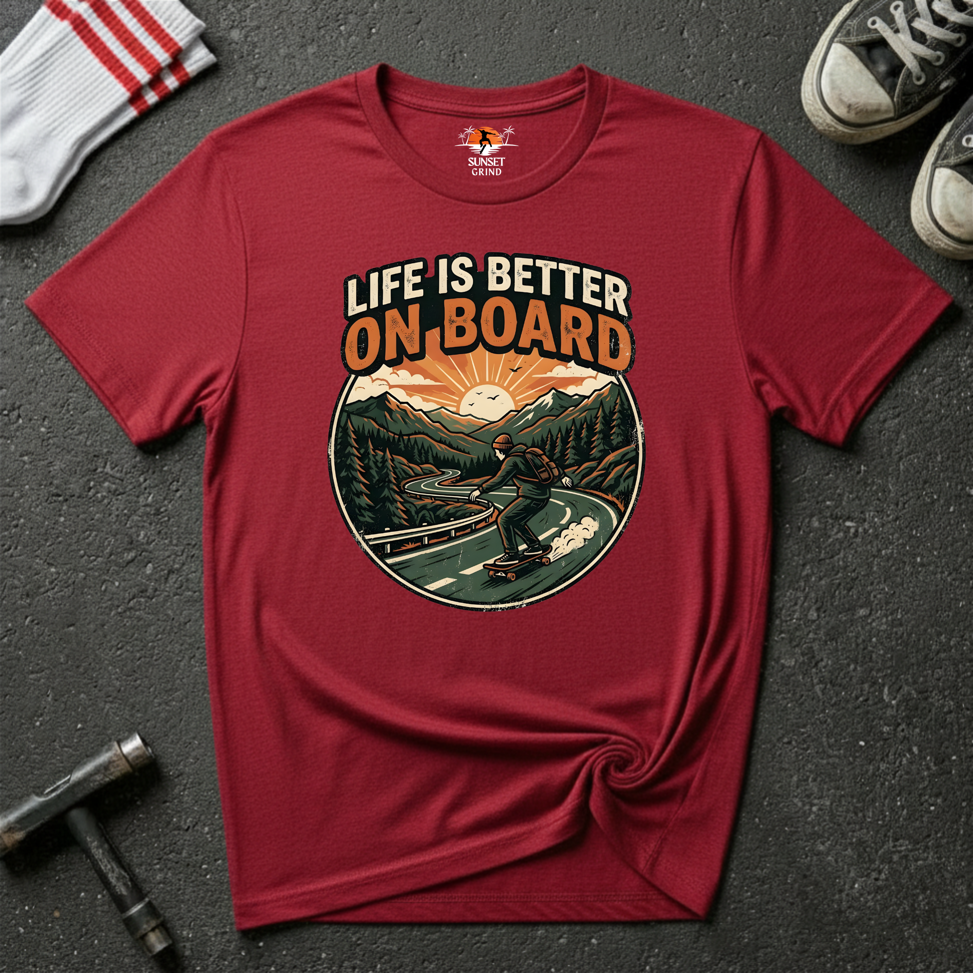 LIFE IS BETTER ON BOARD T-Shirt