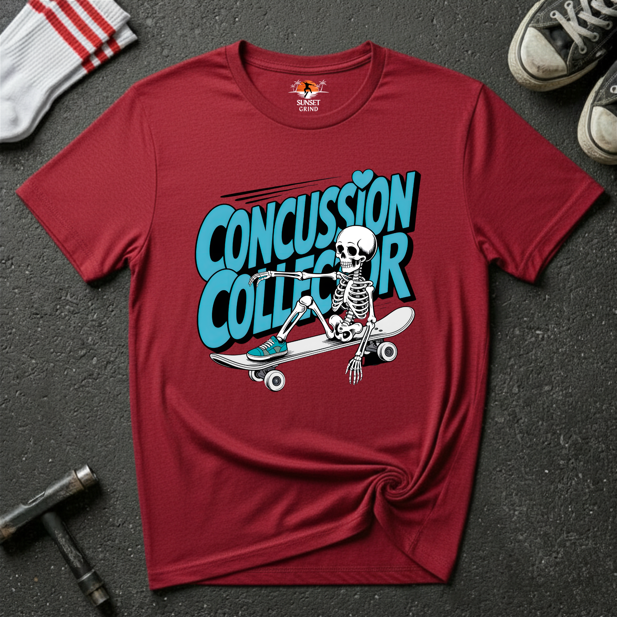 CONCUSSION COLLECTOR TURQUOISE T-Shirt