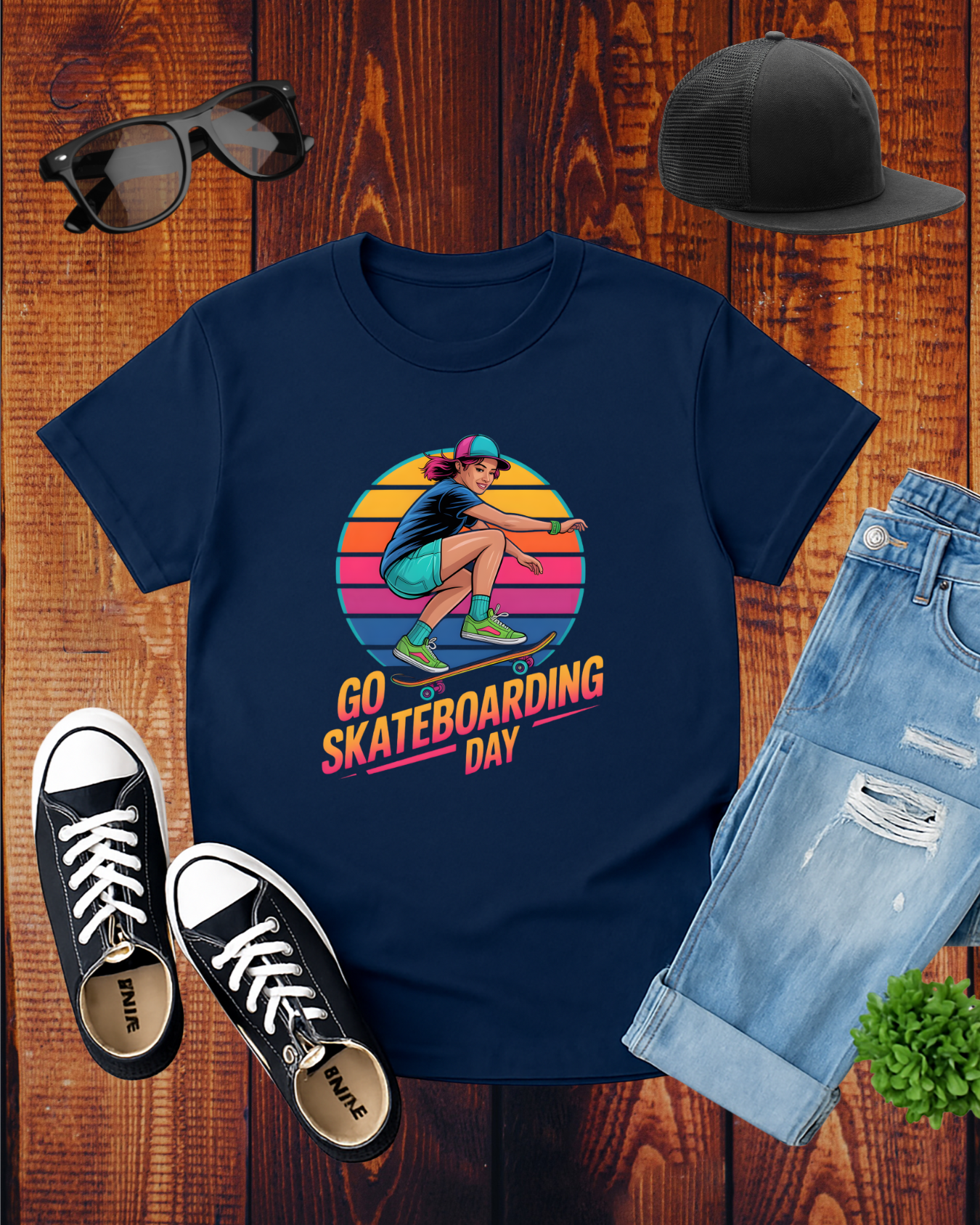 GO SKATEBOARDING DAY 2 T-Shirt