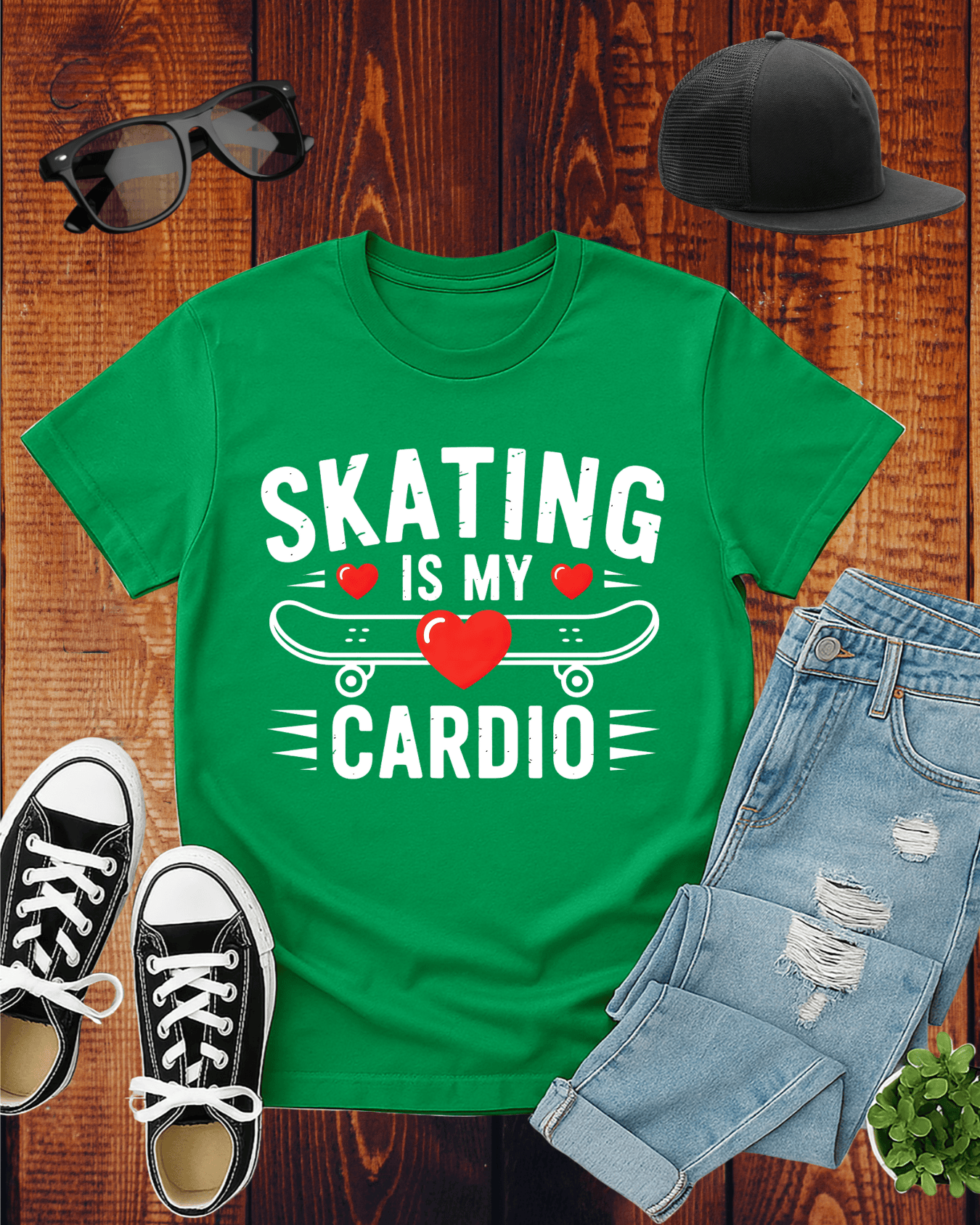 SKATING IS MY CARDIO T-Shirt