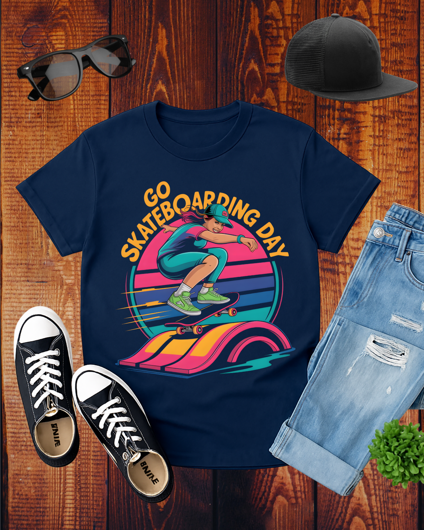 GO SKATEBOARDING DAY 3 T-Shirt