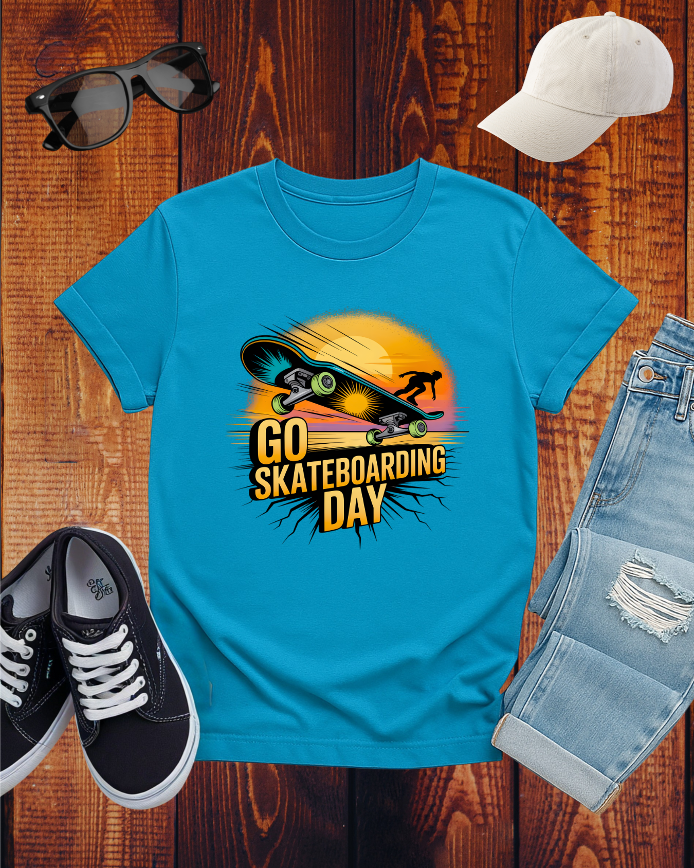 GO SKATEBOARDING DAY COMPETITOR T-Shirt