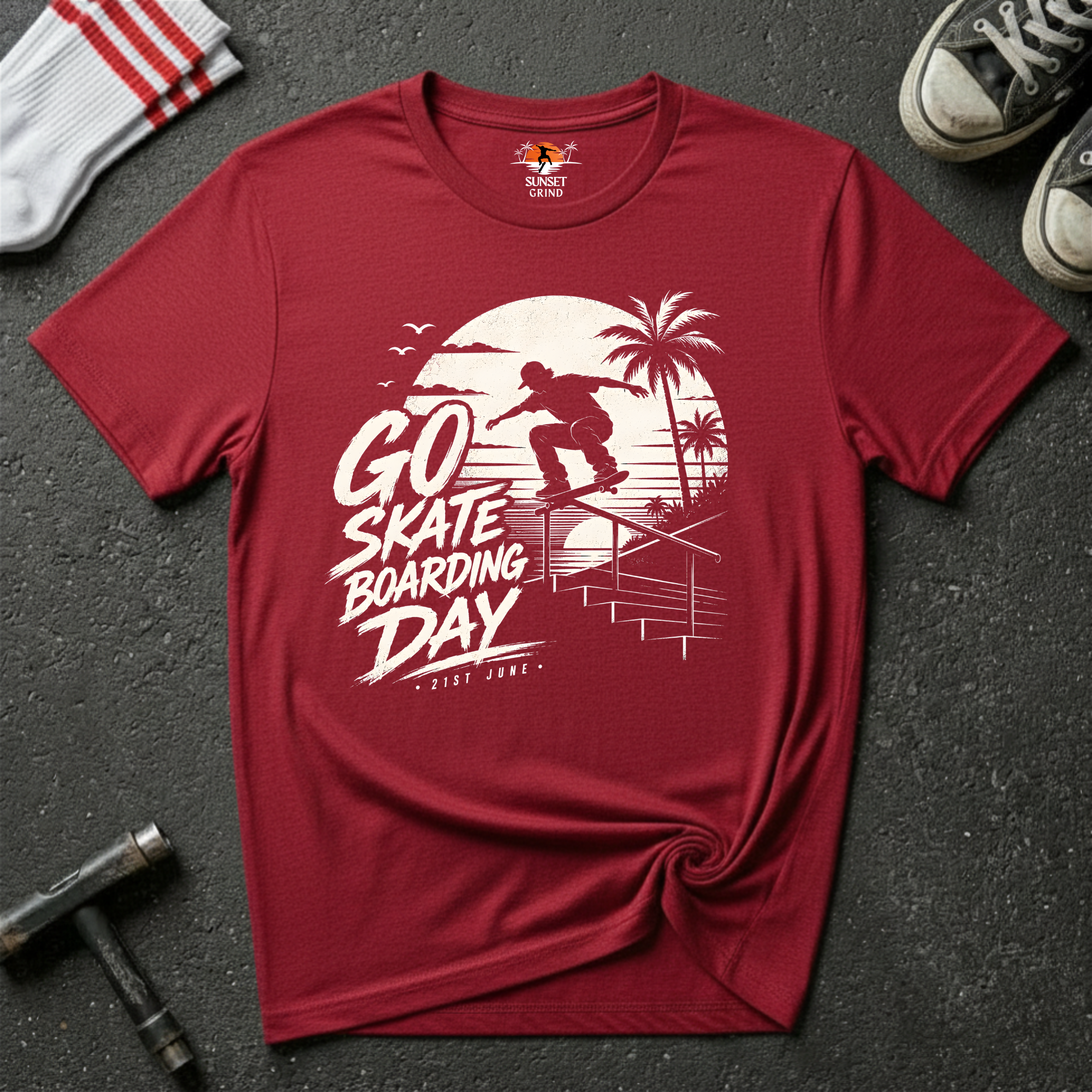 GO SKATEBOARDING DAY T-Shirt