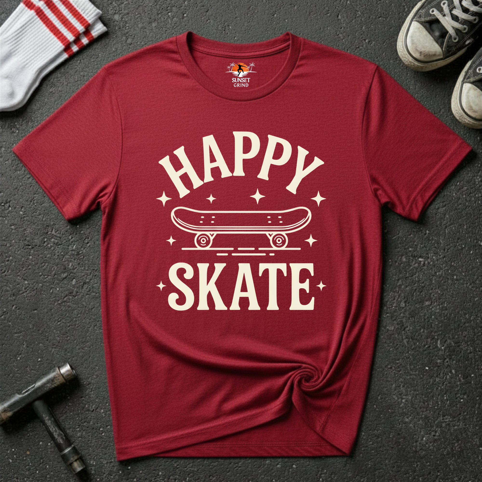 HAPPY SKATE-MINIMAL T-Shirt