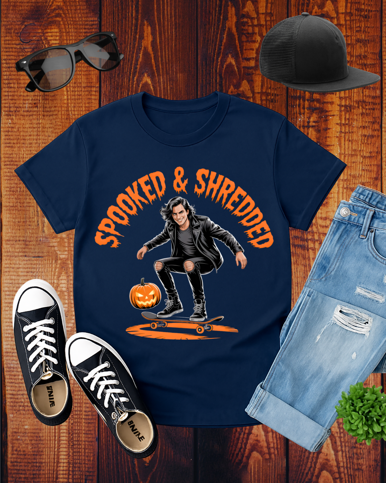 SPOOKED & SHREDDED MEN T-Shirt