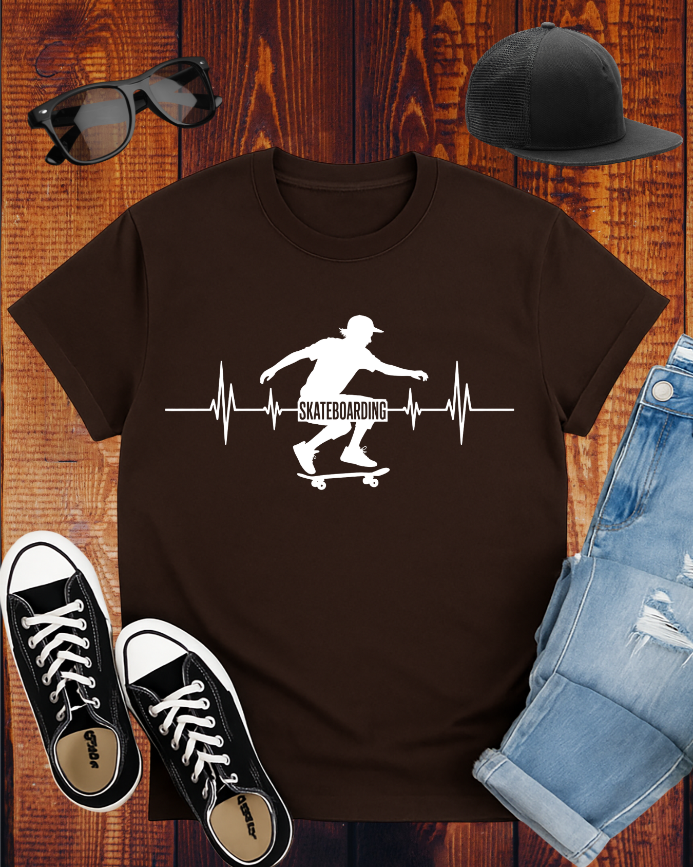 SKATEBOARDING CARDIOGRAM 2 T-Shirt