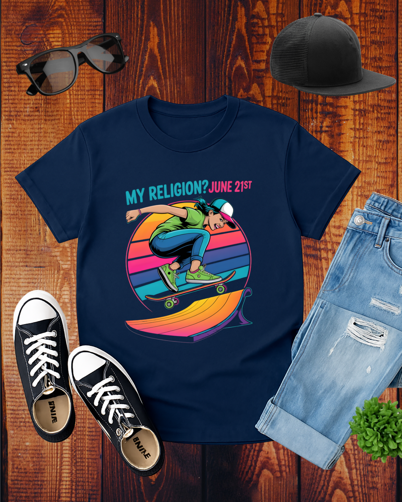 MY RELIGION? JUNE 21ST T-Shirt 2