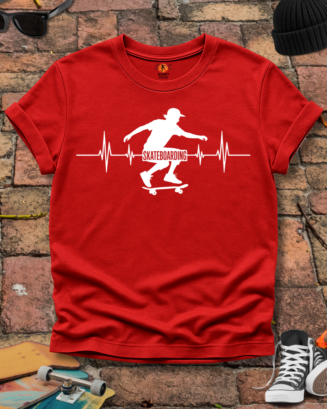 SKATEBOARDING CARDIOGRAM 2 T-Shirt
