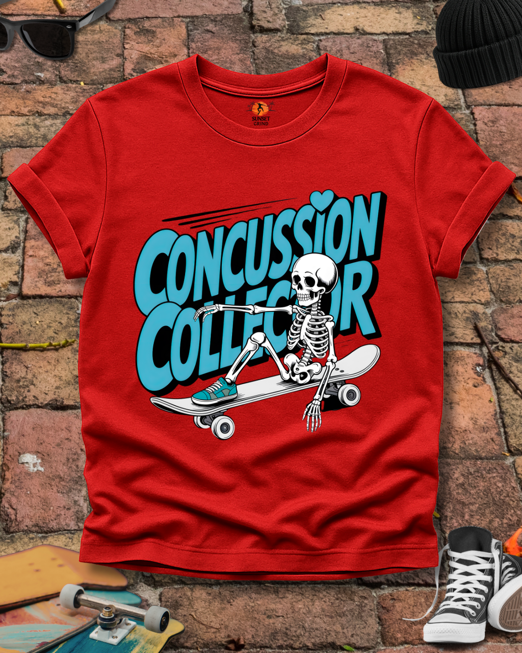 CONCUSSION COLLECTOR TURQUOISE T-Shirt