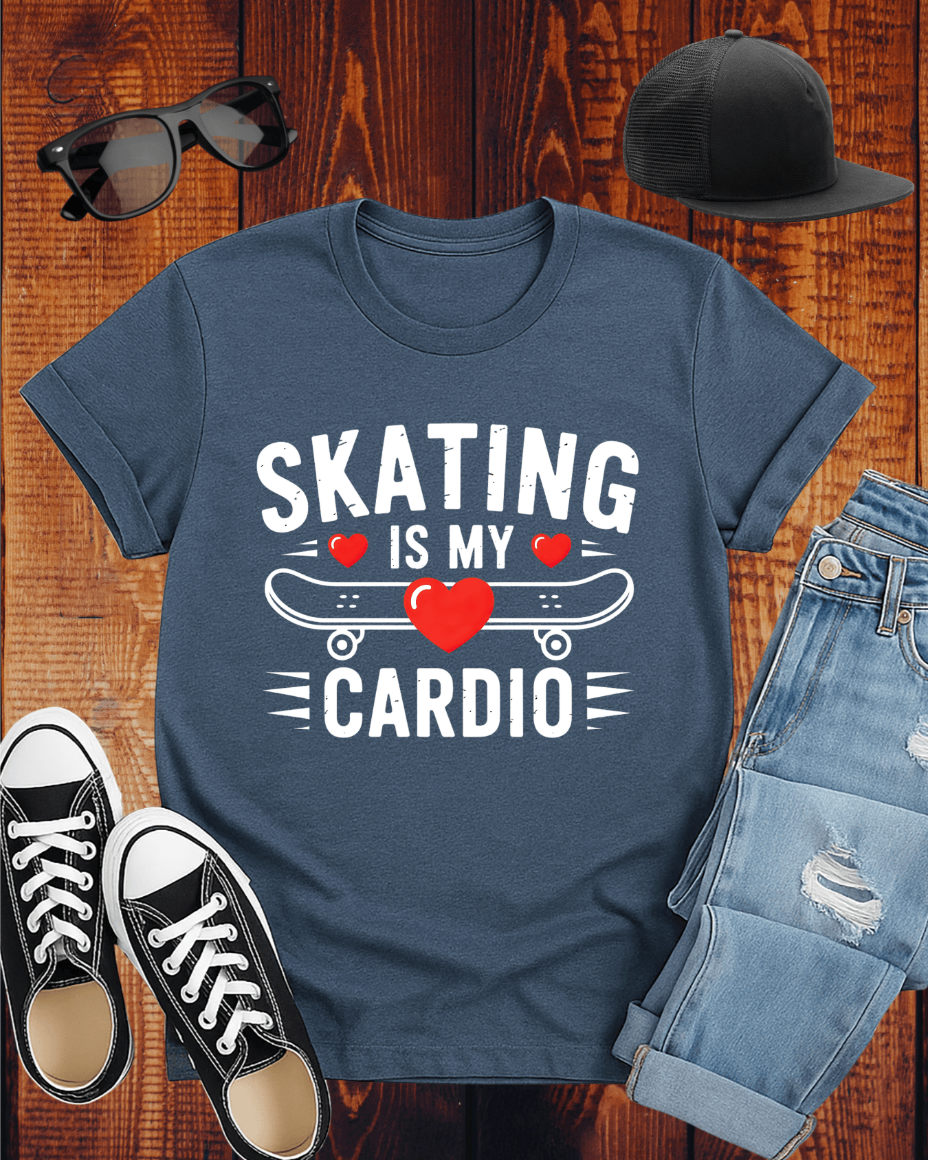 SKATING IS MY CARDIO T-Shirt