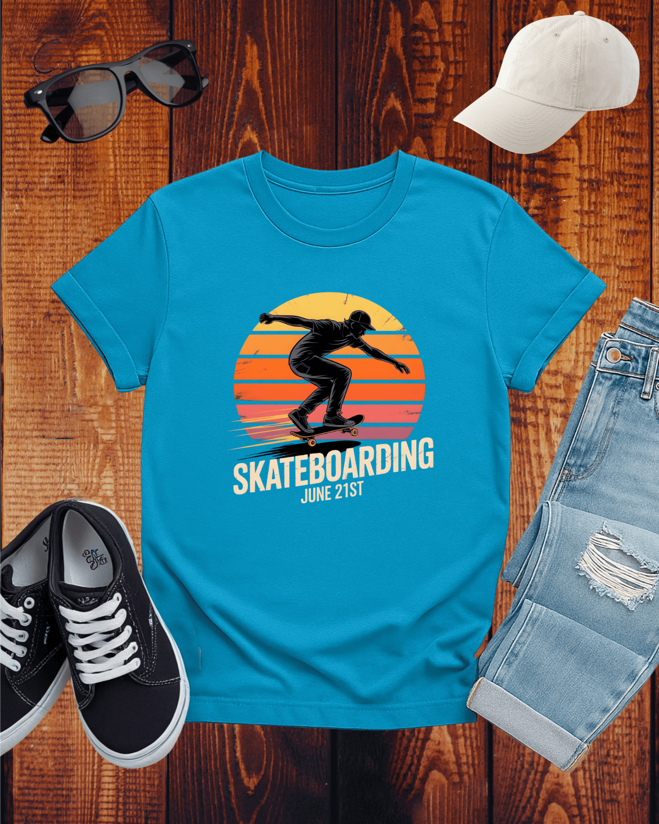 SKATEBOARDING JUNE 21ST T-Shirt