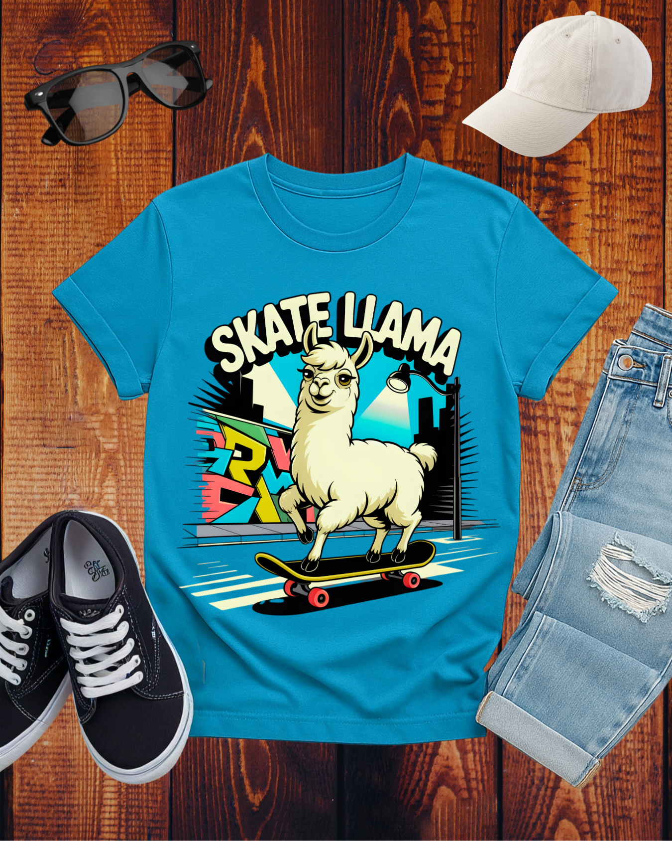SKATE LLAMA T-Shirt