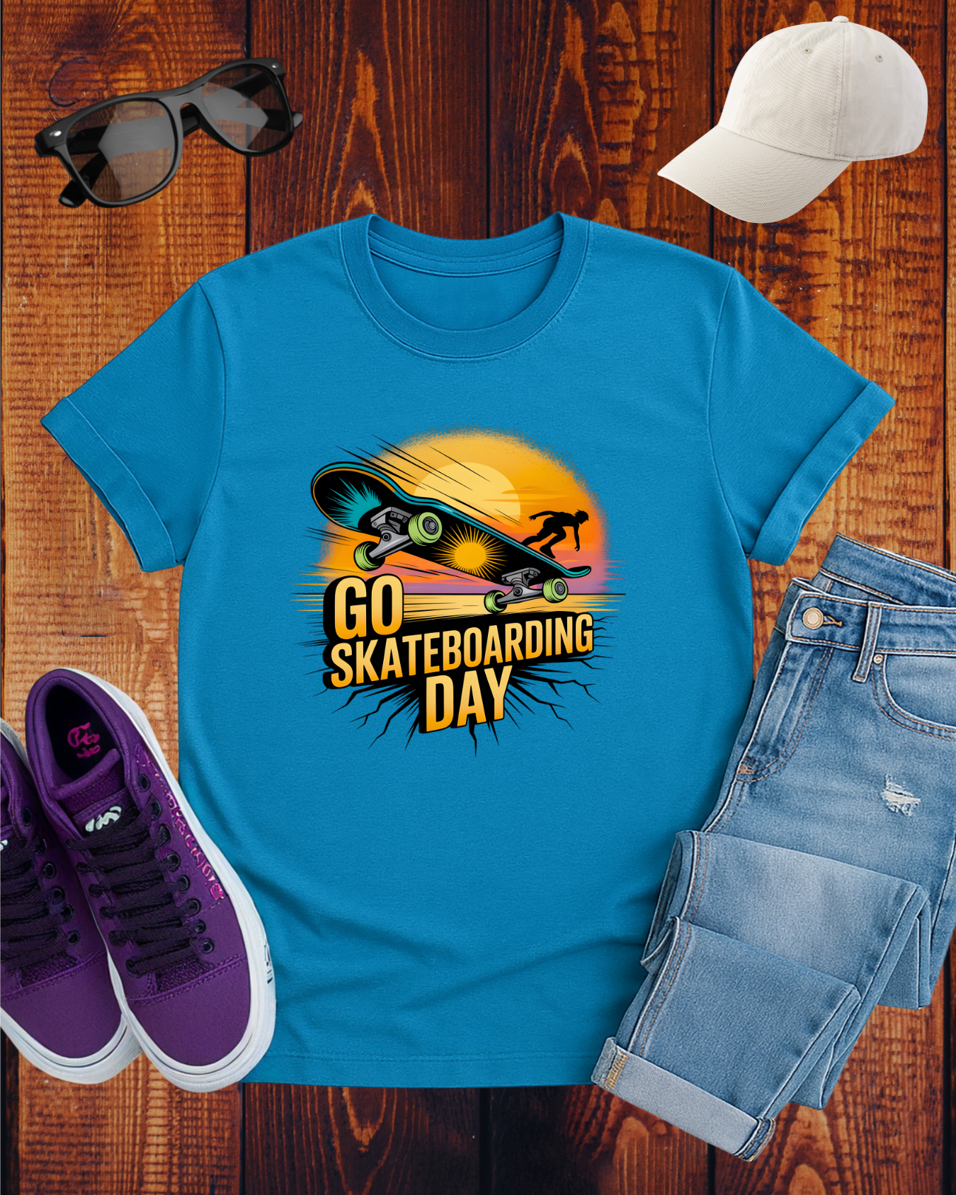 GO SKATEBOARDING DAY COMPETITOR T-Shirt