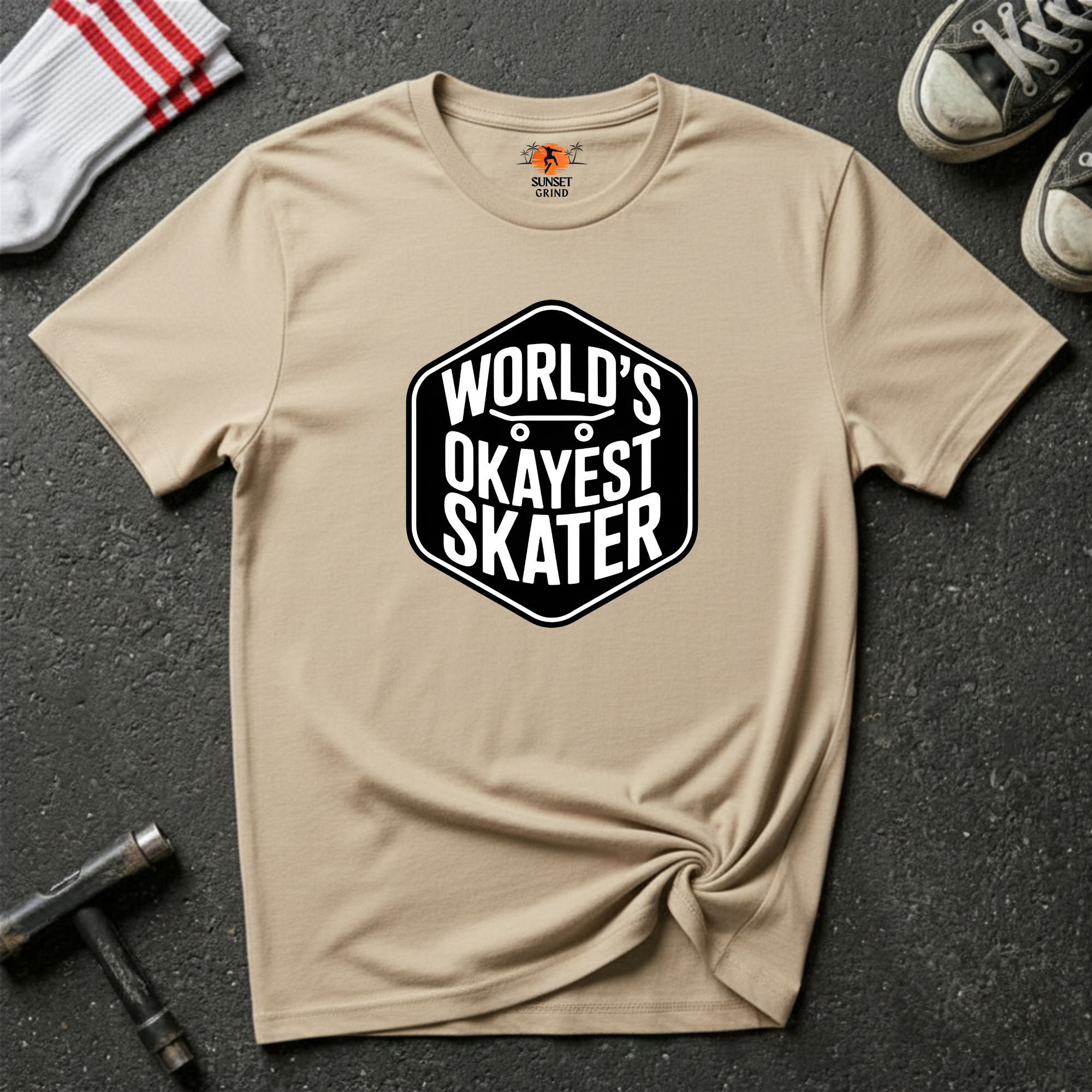 WORLD'S OKAYEST SKATER T-Shirt