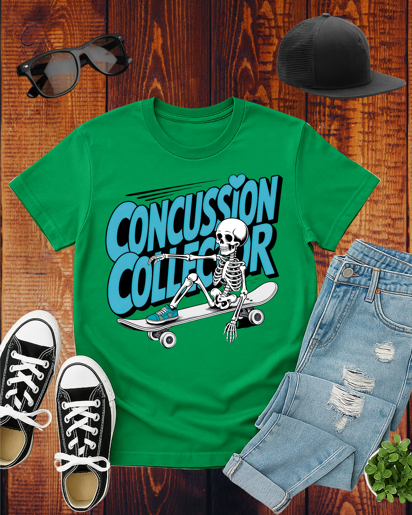 CONCUSSION COLLECTOR TURQUOISE T-Shirt