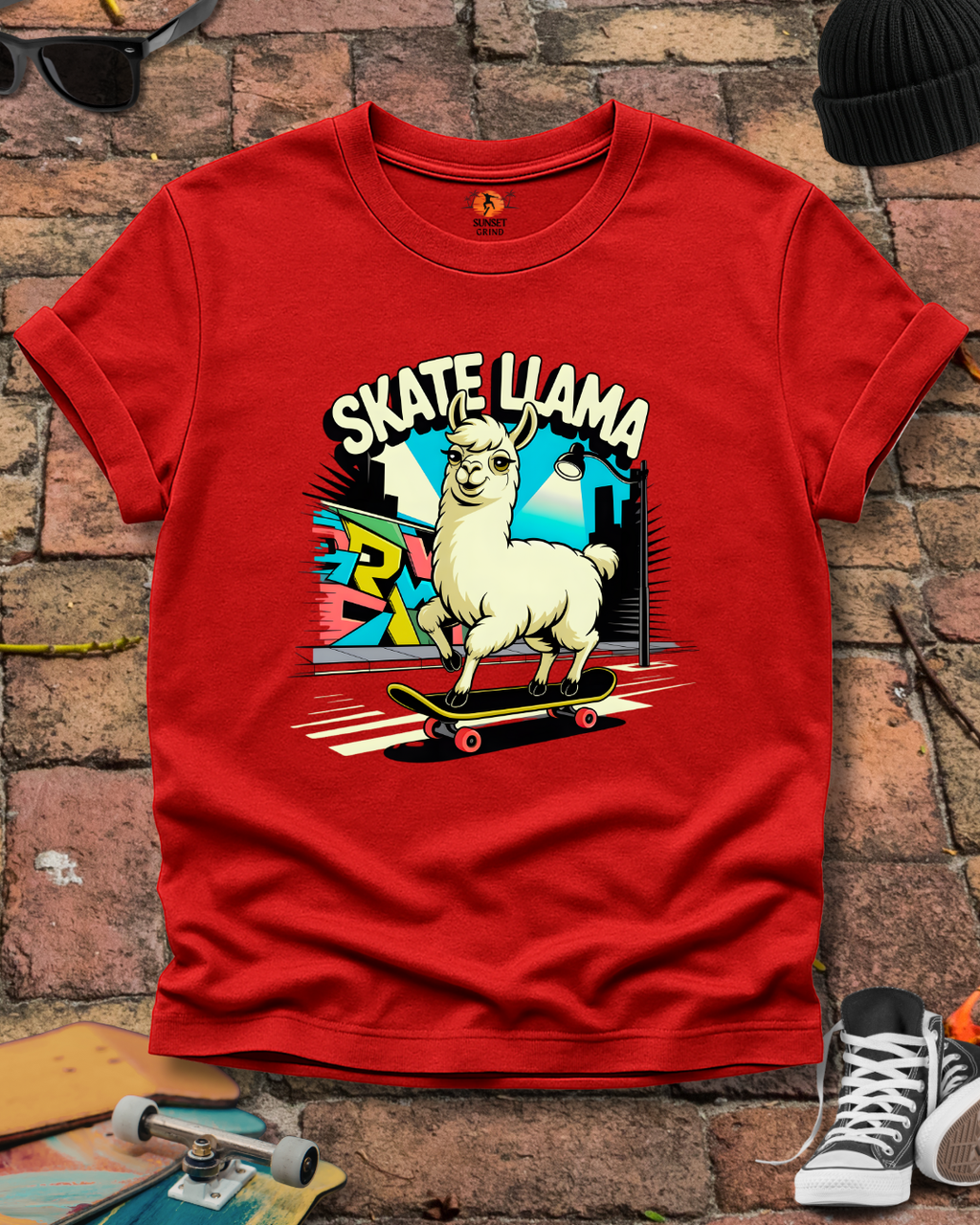 SKATE LLAMA T-Shirt
