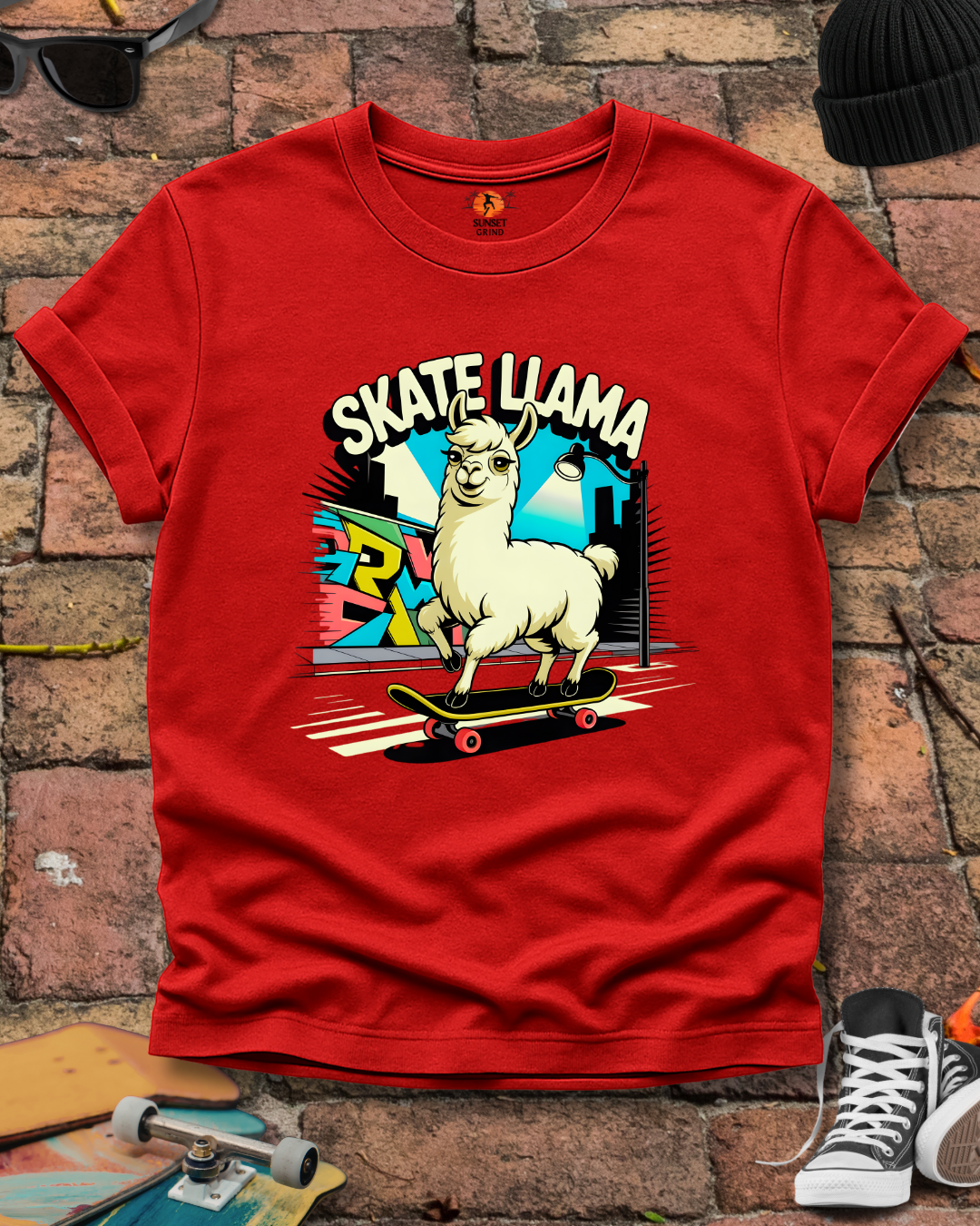 SKATE LLAMA T-Shirt