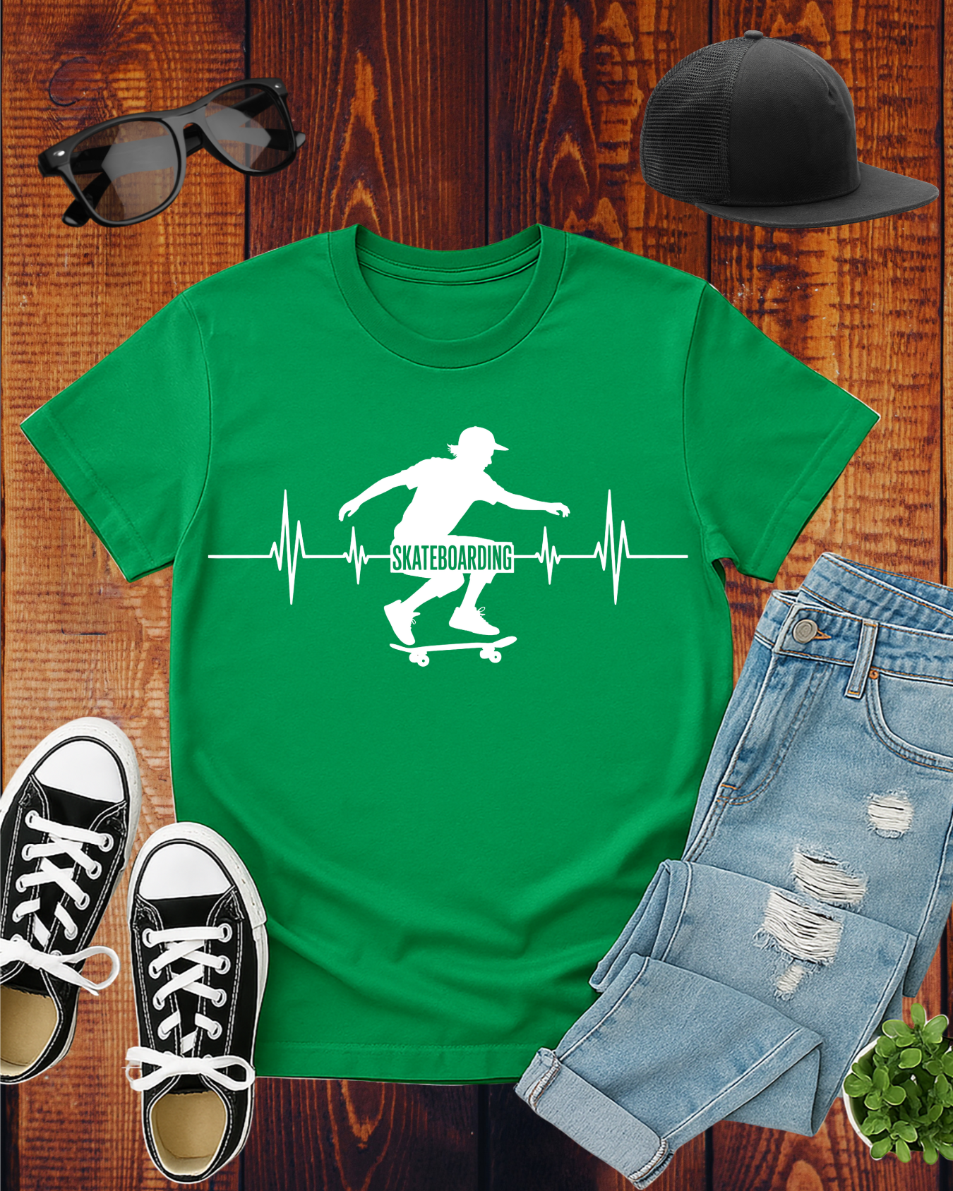 SKATEBOARDING CARDIOGRAM 2 T-Shirt
