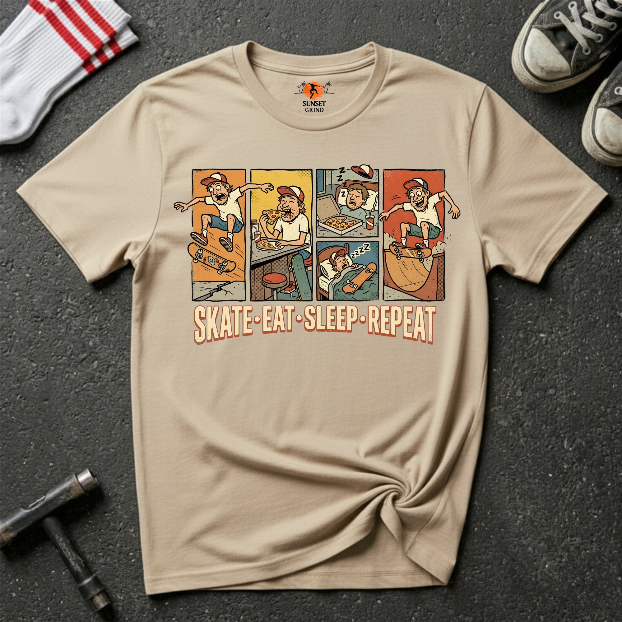 SKATE.EAT.SLEEP.REPEAT. T-Shirt