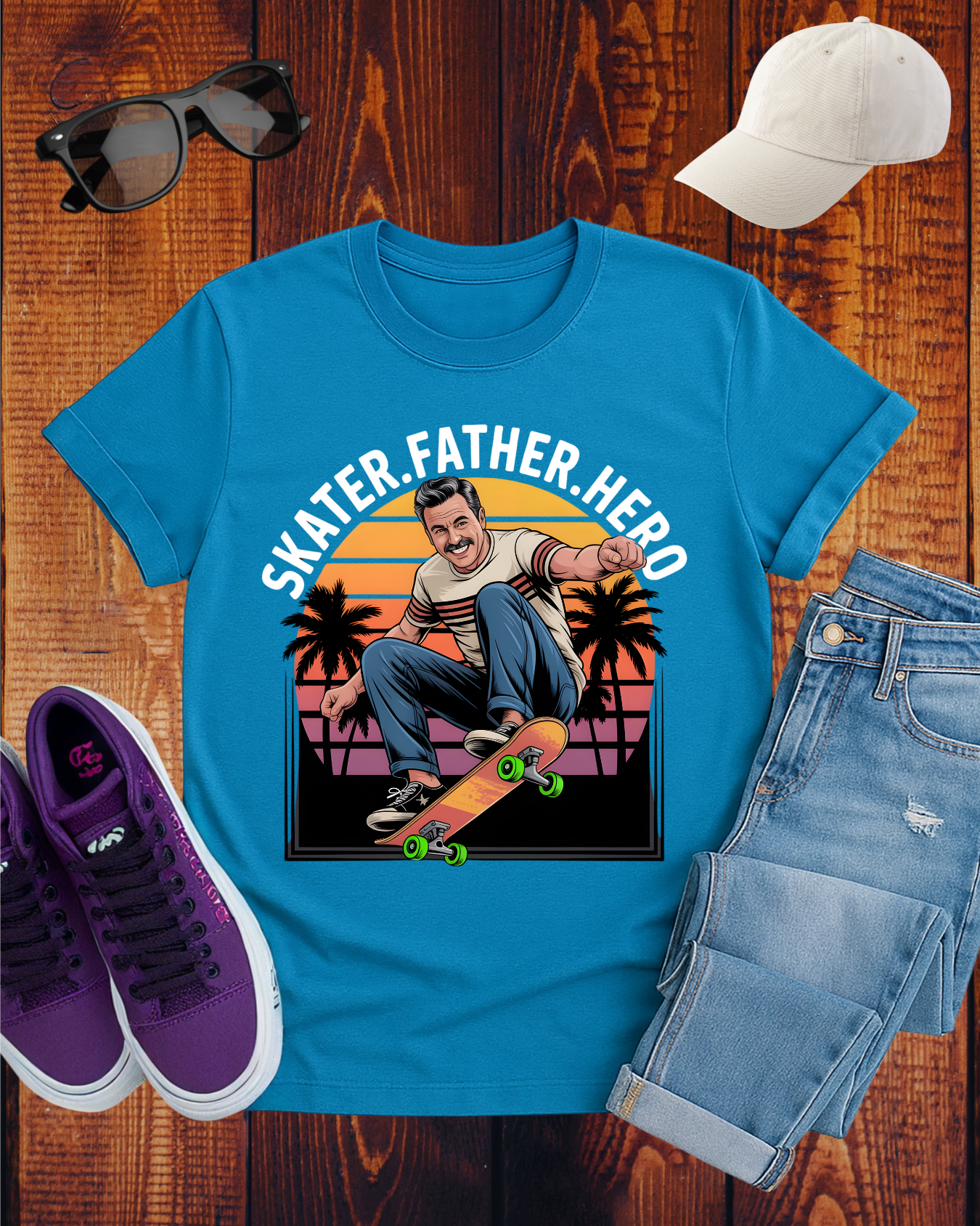 SKATER.FATHER.HERO T-Shirt