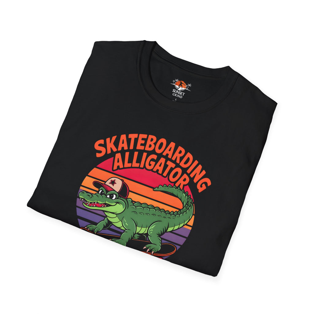 SKATEBOARDING ALLIGATOR T-Shirt