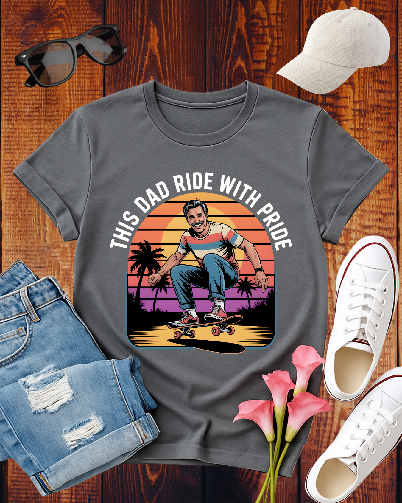 THIS DAD RIDE WITH PRIDE T-Shirt