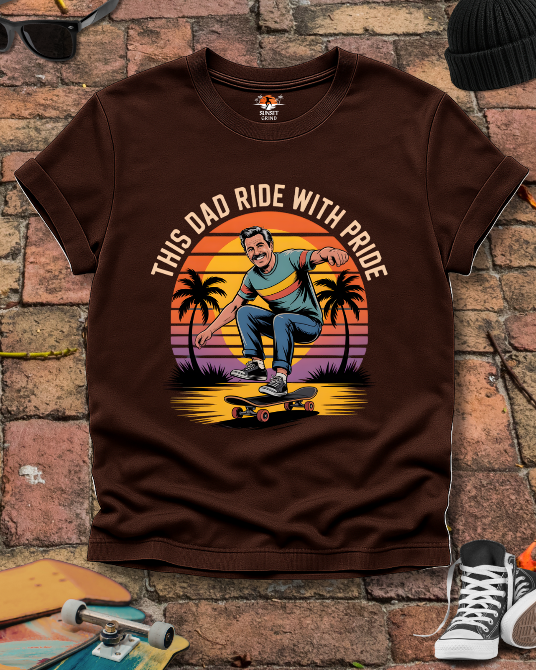 THIS DAD RIDE WITH PRIDE 2 T-Shirt