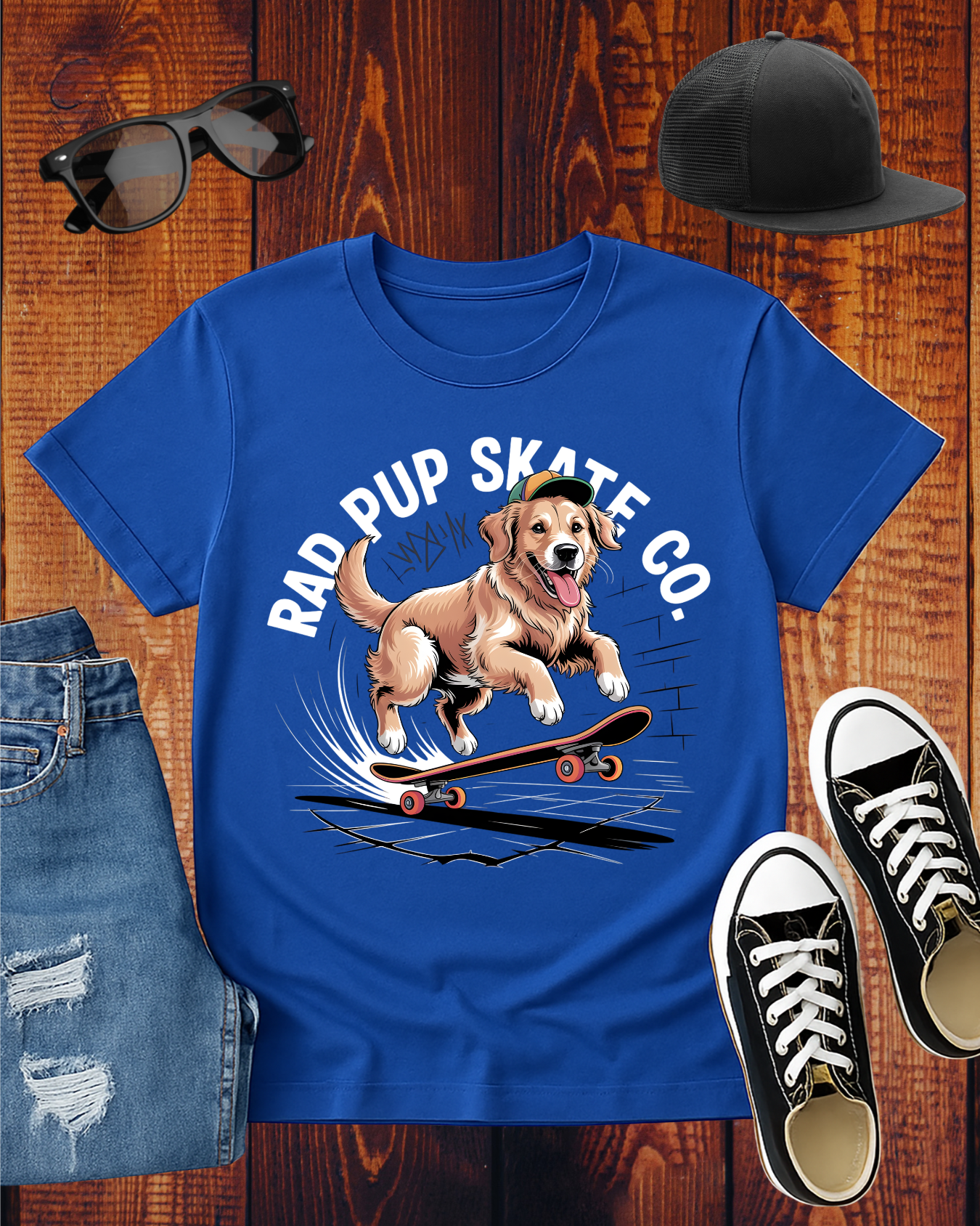 RAD PUP SKATE CO T-Shirt