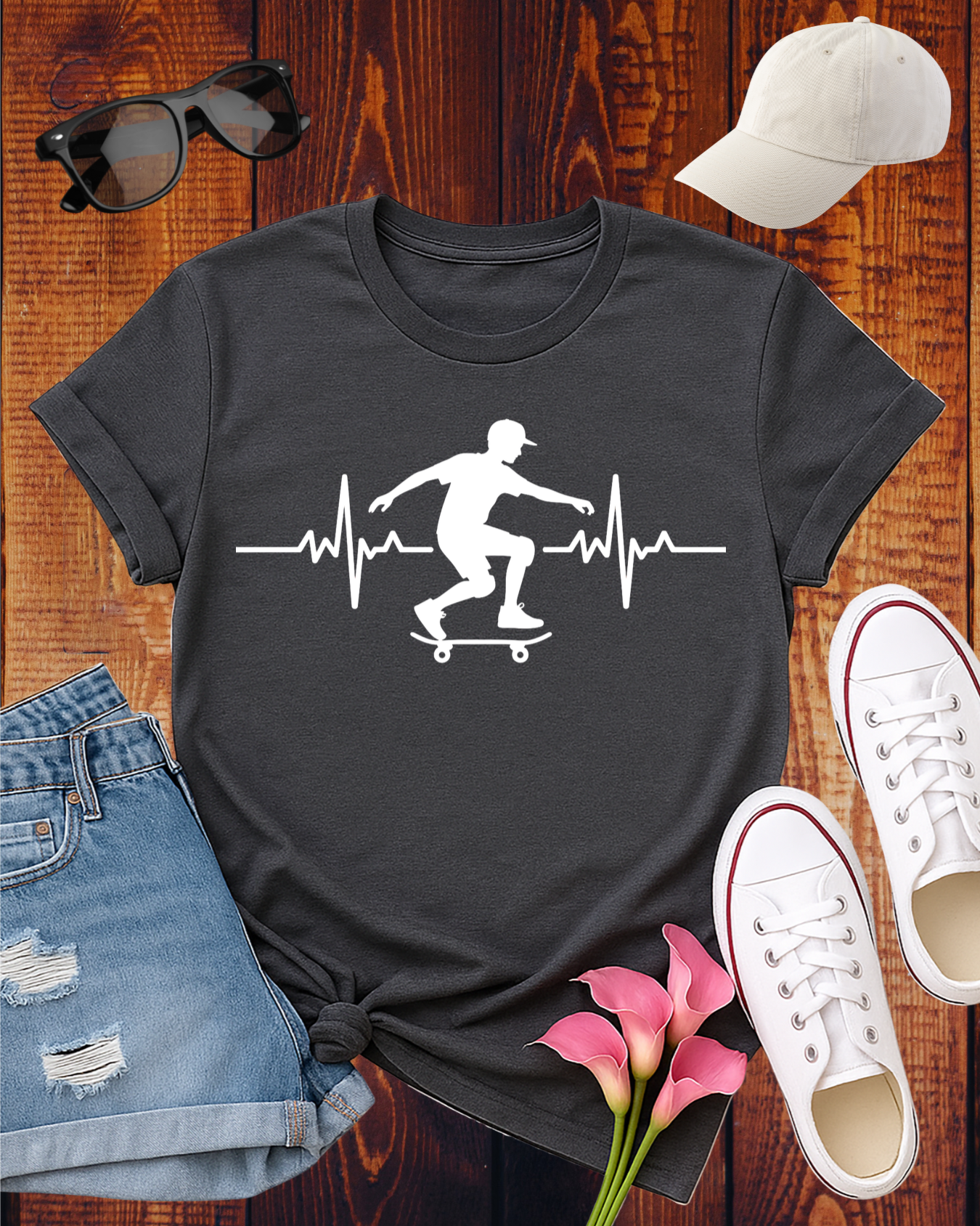 SKATEBOARDING CARDIOGRAM T-Shirt