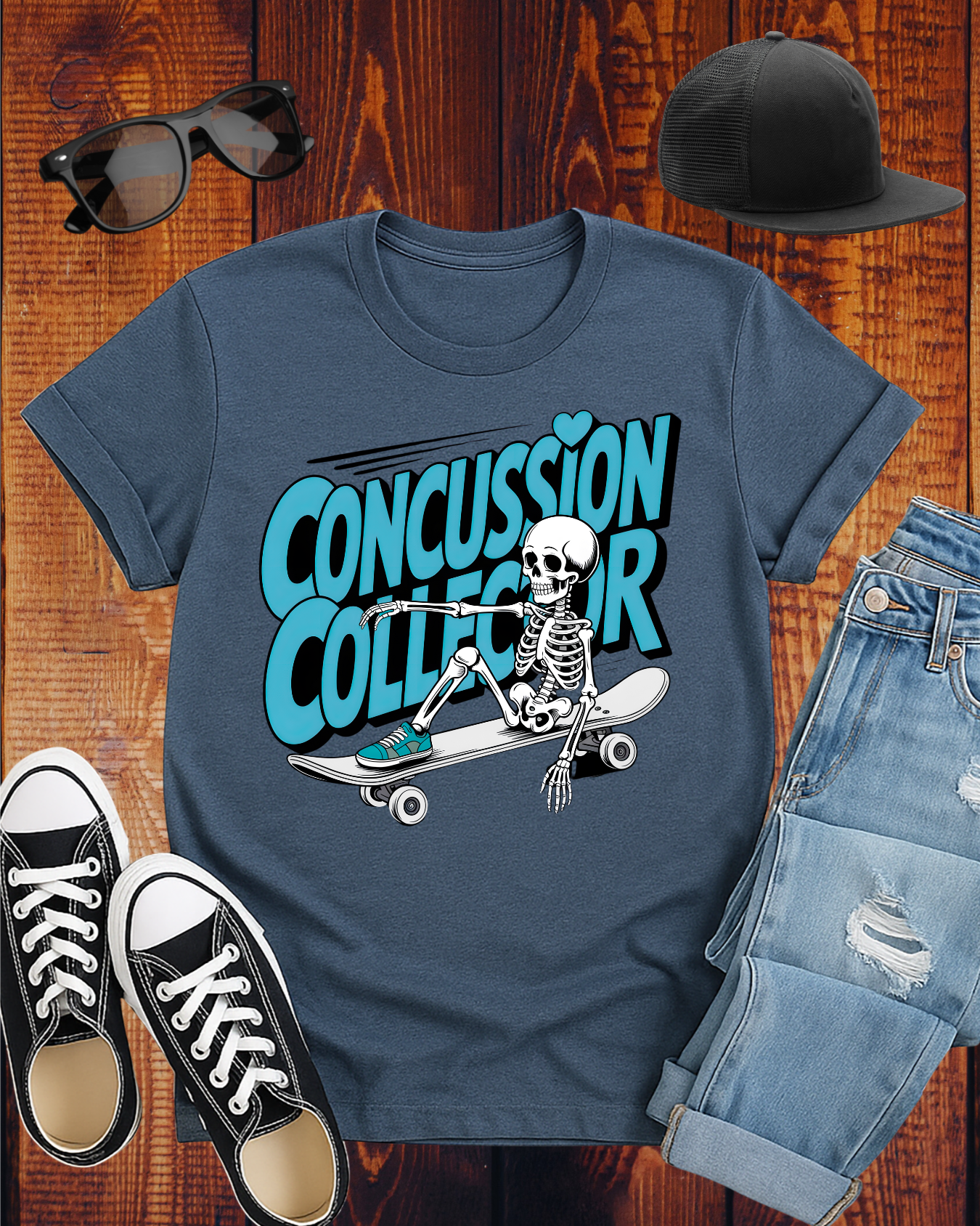 CONCUSSION COLLECTOR TURQUOISE T-Shirt