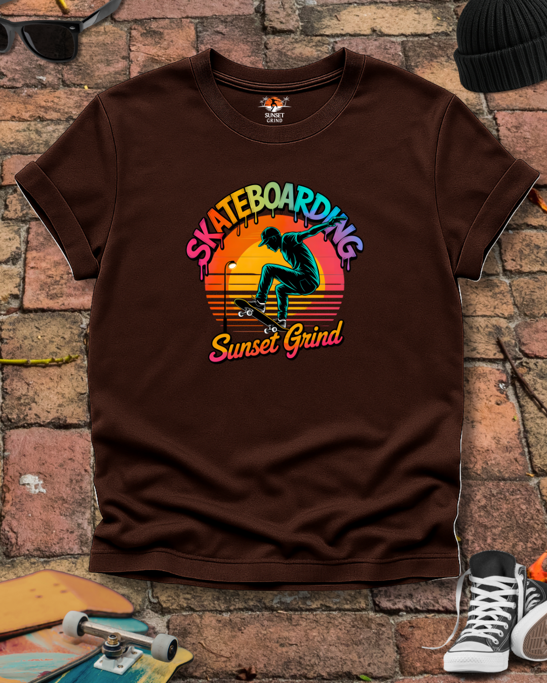 SKATEBOARDING SUNSET GRIND T-Shirt