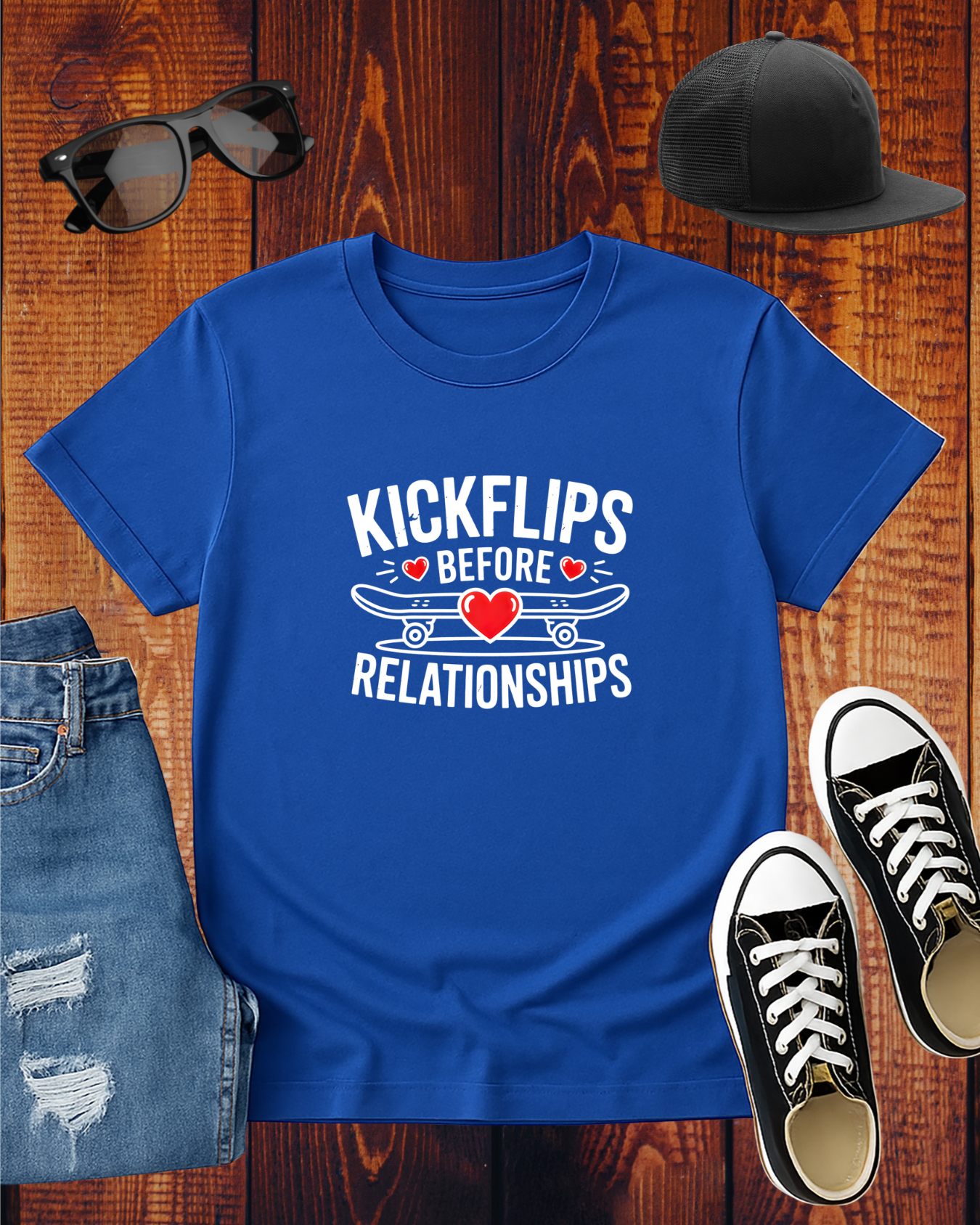 KICKFLIPS BEFORE RELATIONSHIPS T-Shirt