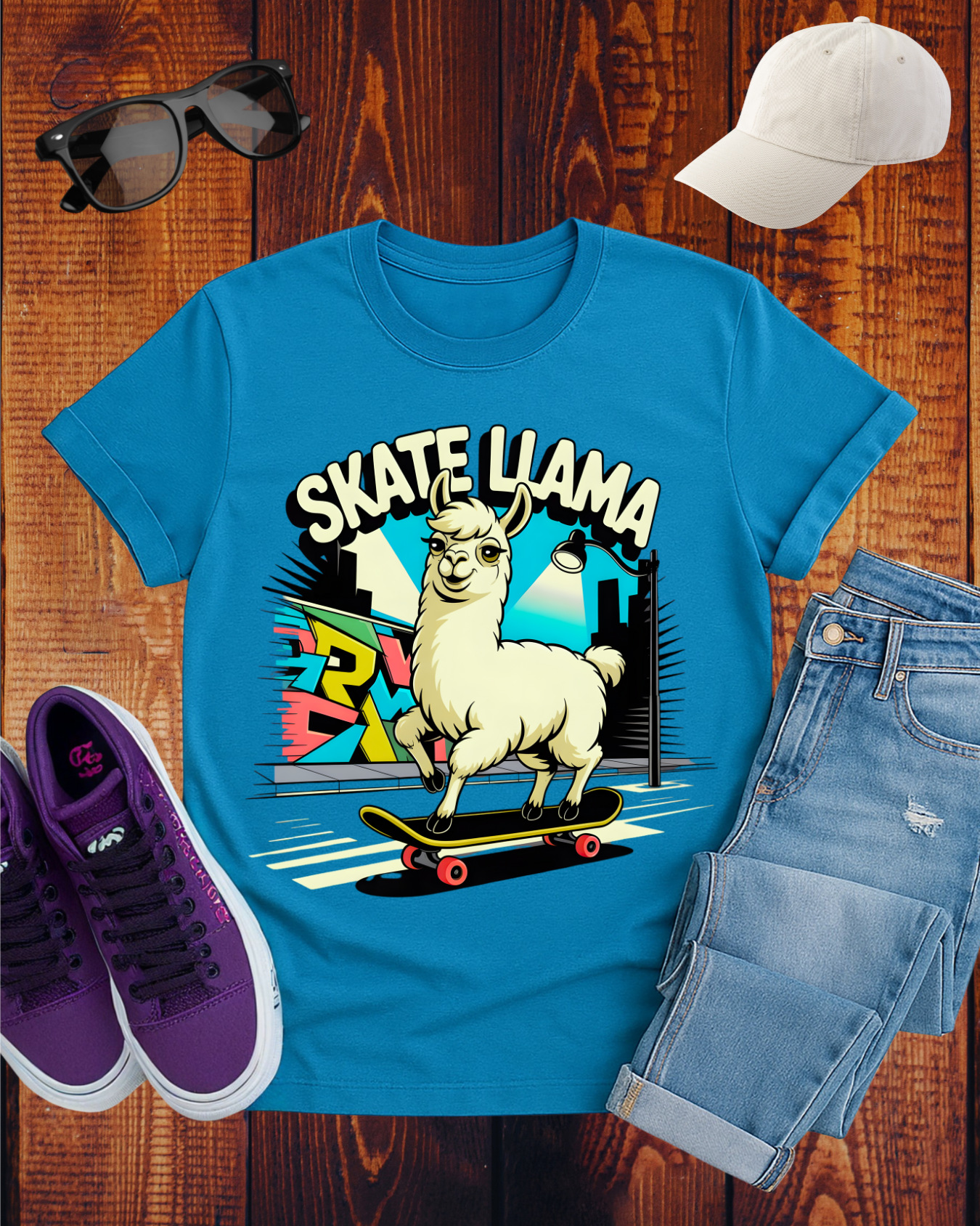 SKATE LLAMA T-Shirt