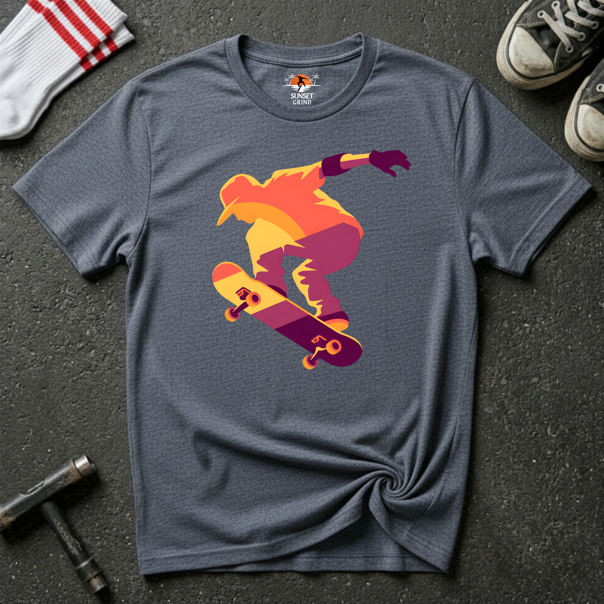 SUNSET SKATER T-Shirt