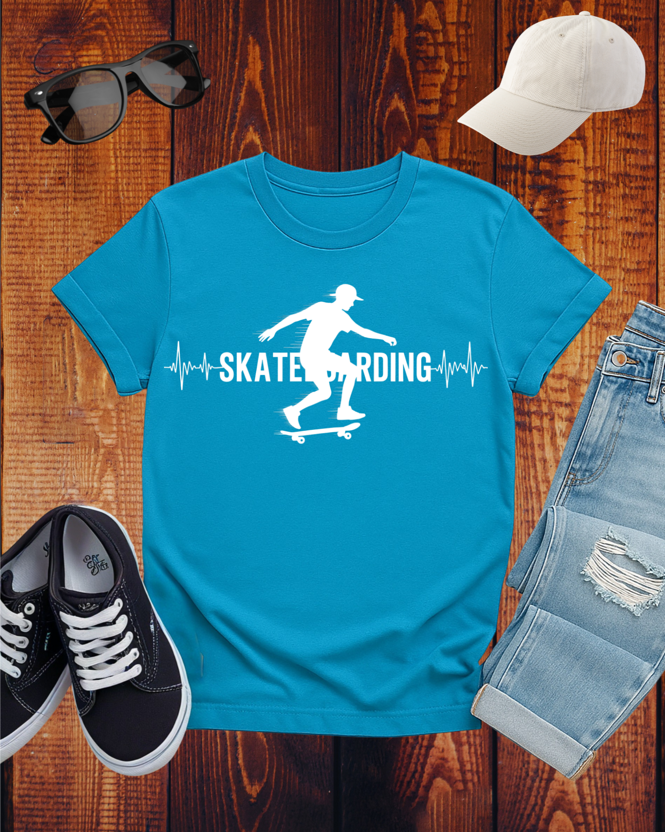 SKATER CARDIOGRAM T-Shirt