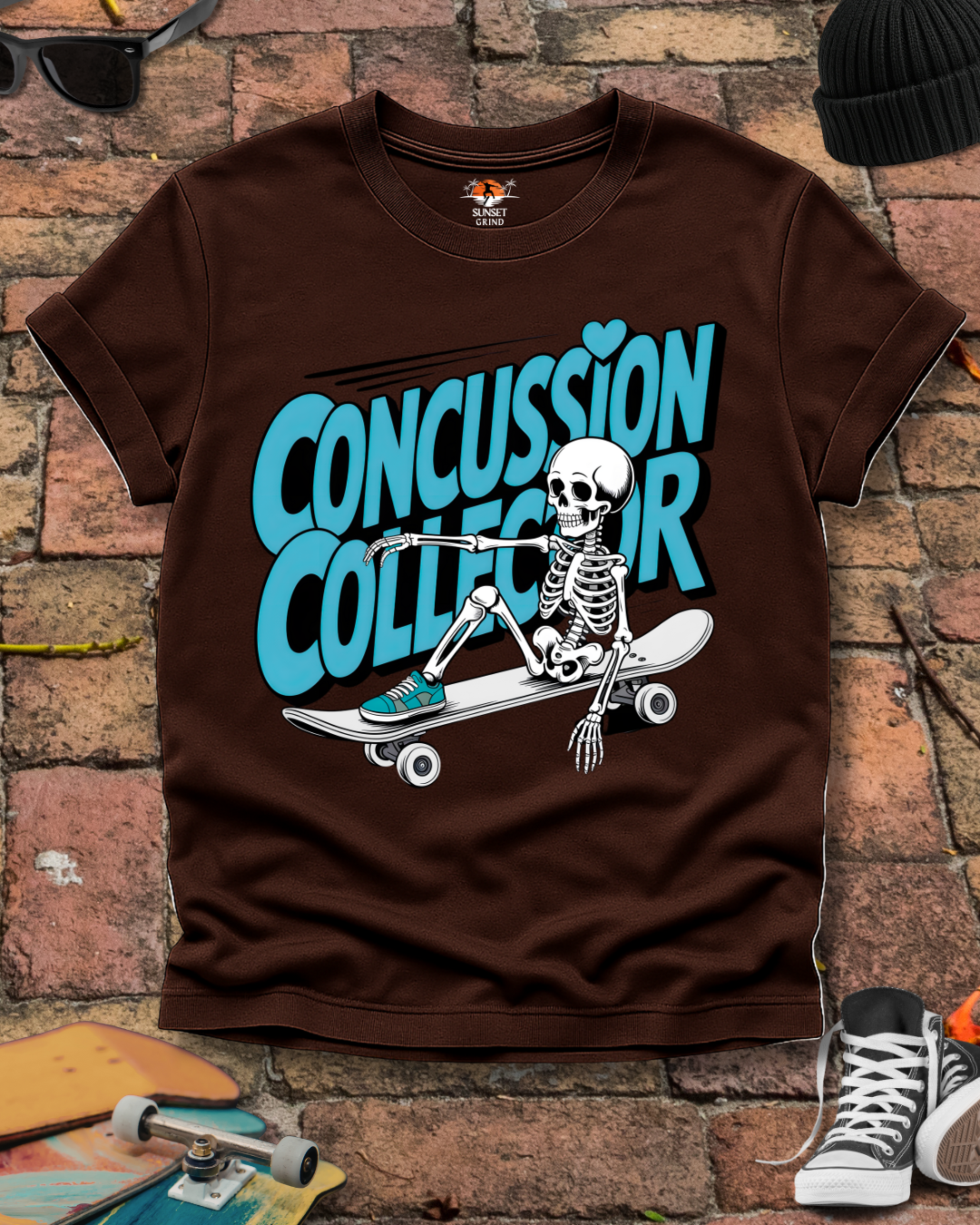 CONCUSSION COLLECTOR TURQUOISE T-Shirt